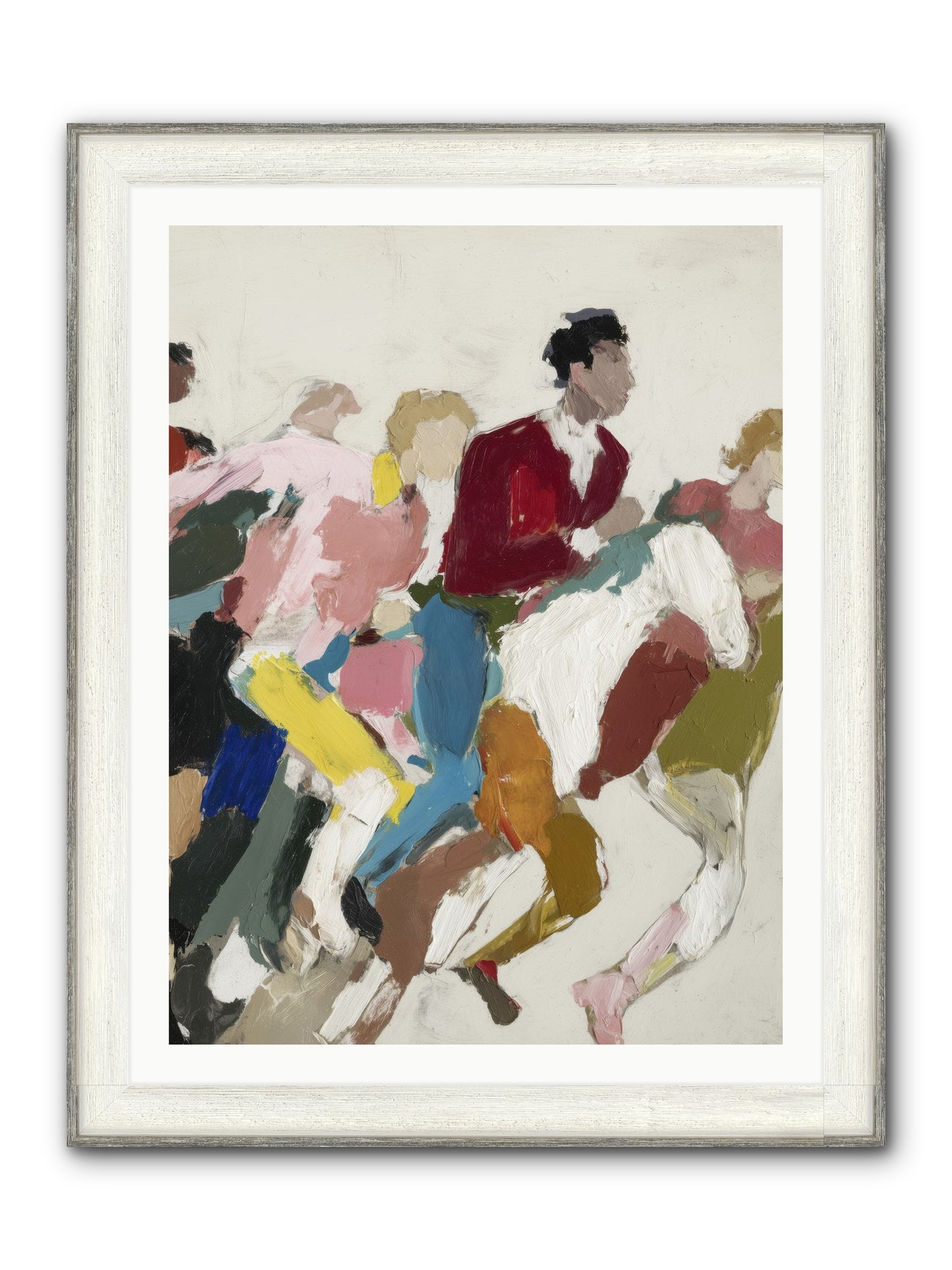 Velocity Framed Print - Driftwood White 30x40