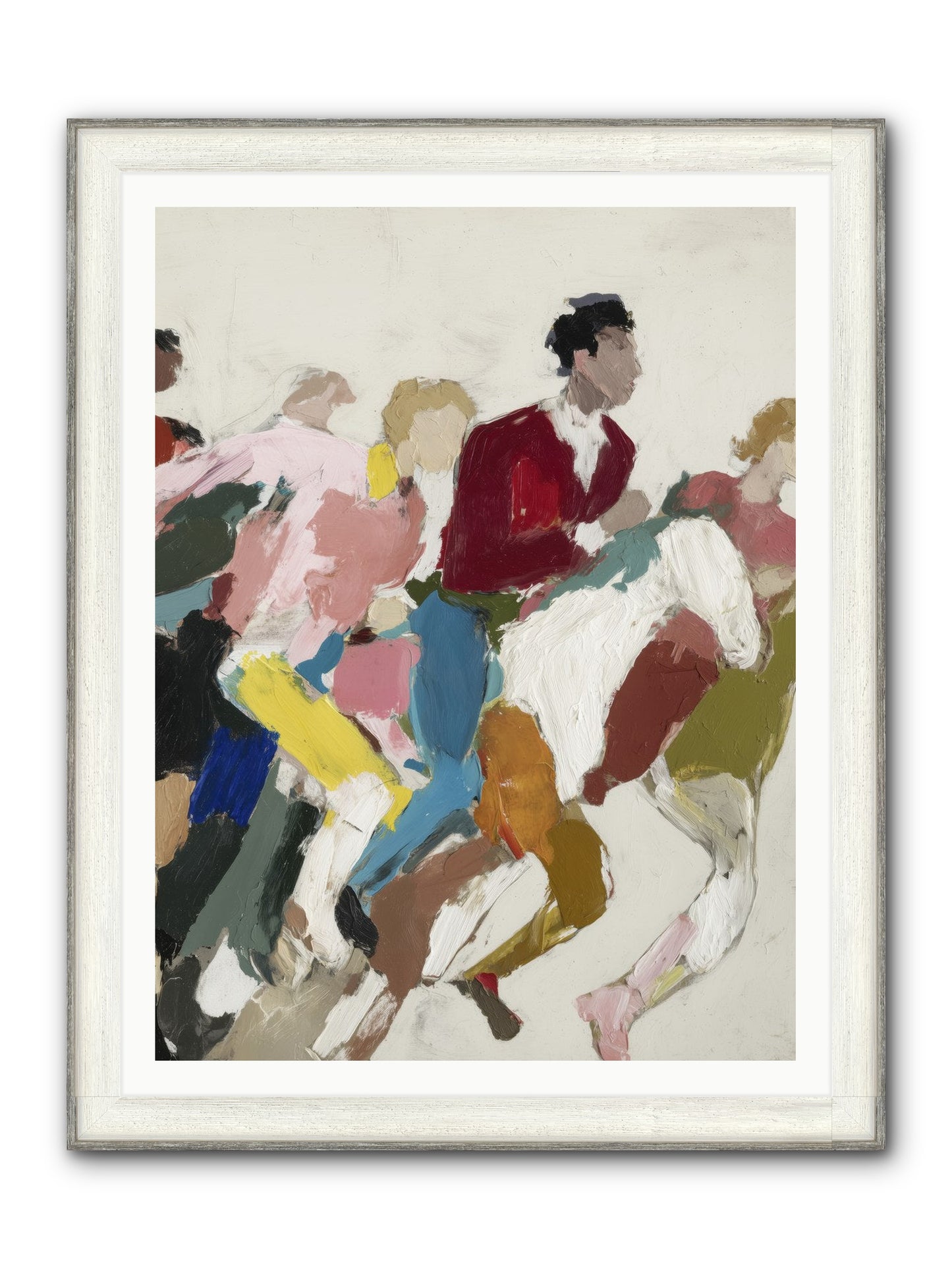 Velocity Framed Print - Driftwood White 36x48