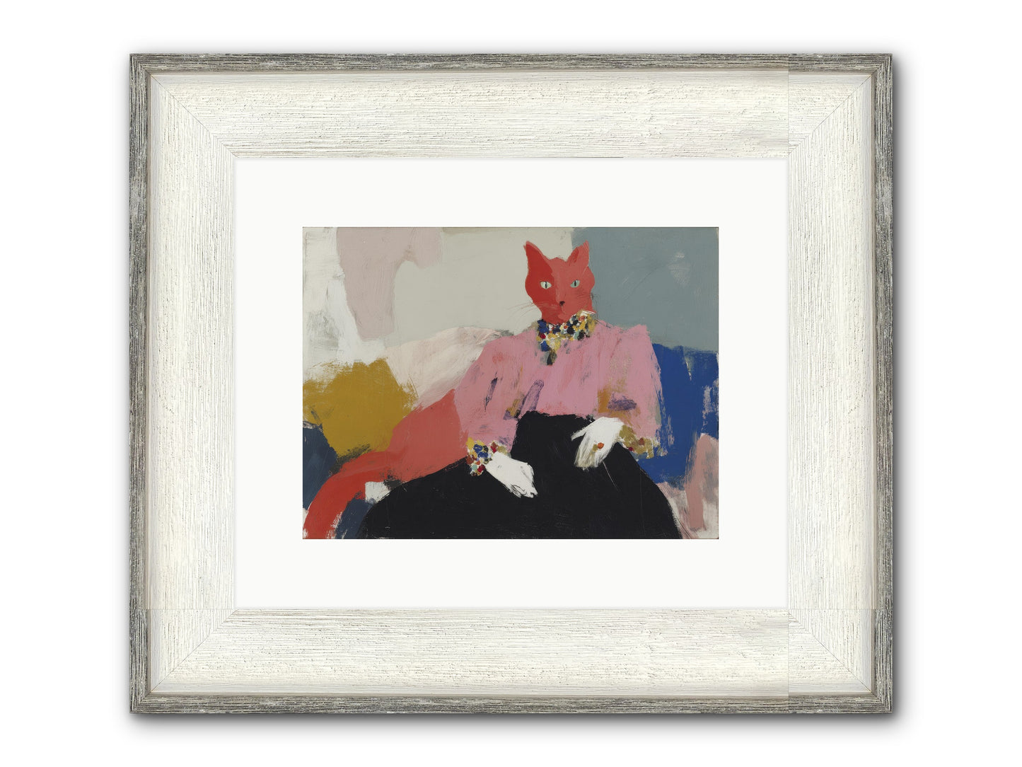 Velvet Afternoon Framed Print - Driftwood White 12x9