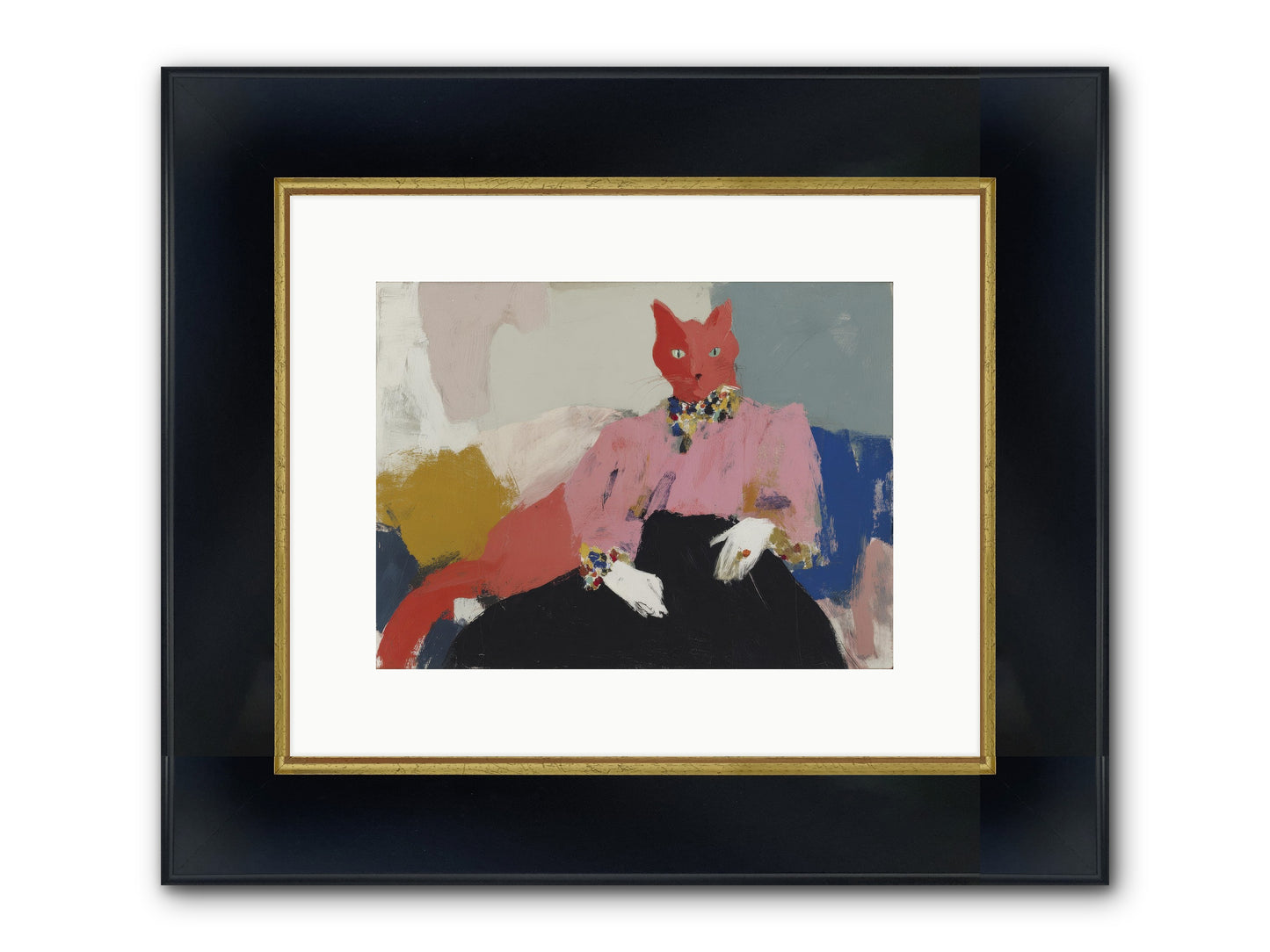 Velvet Afternoon Framed Print - Wide Black w/Gold 12x9