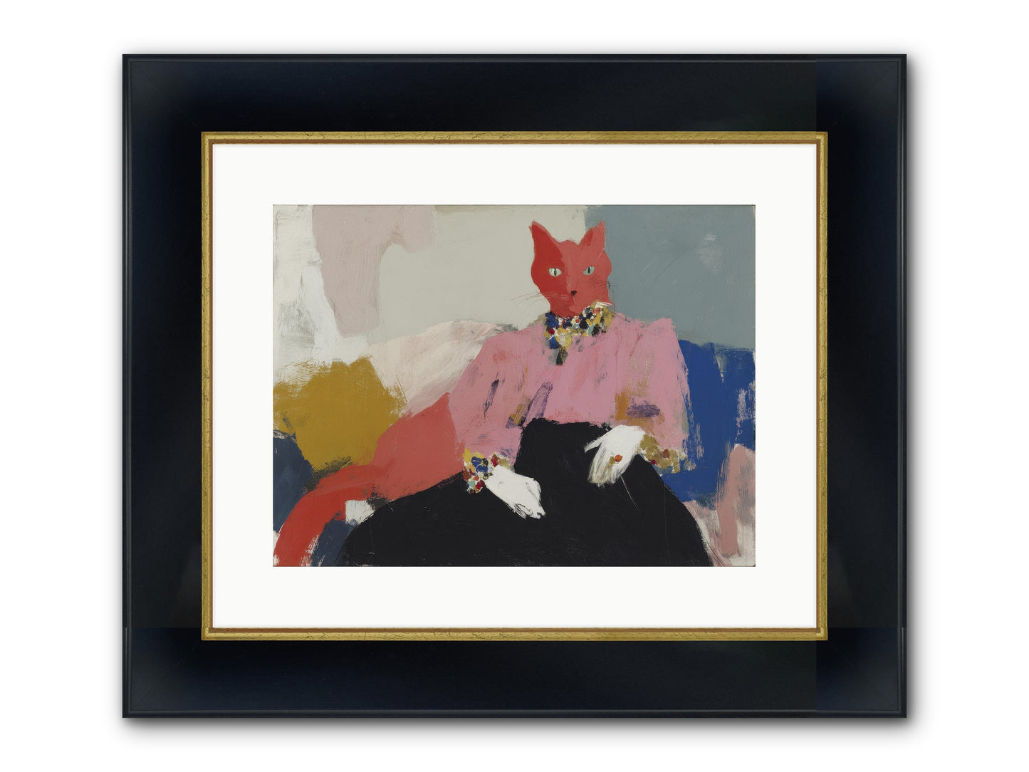 Velvet Afternoon Framed Print - Wide Black w/Gold 16x12