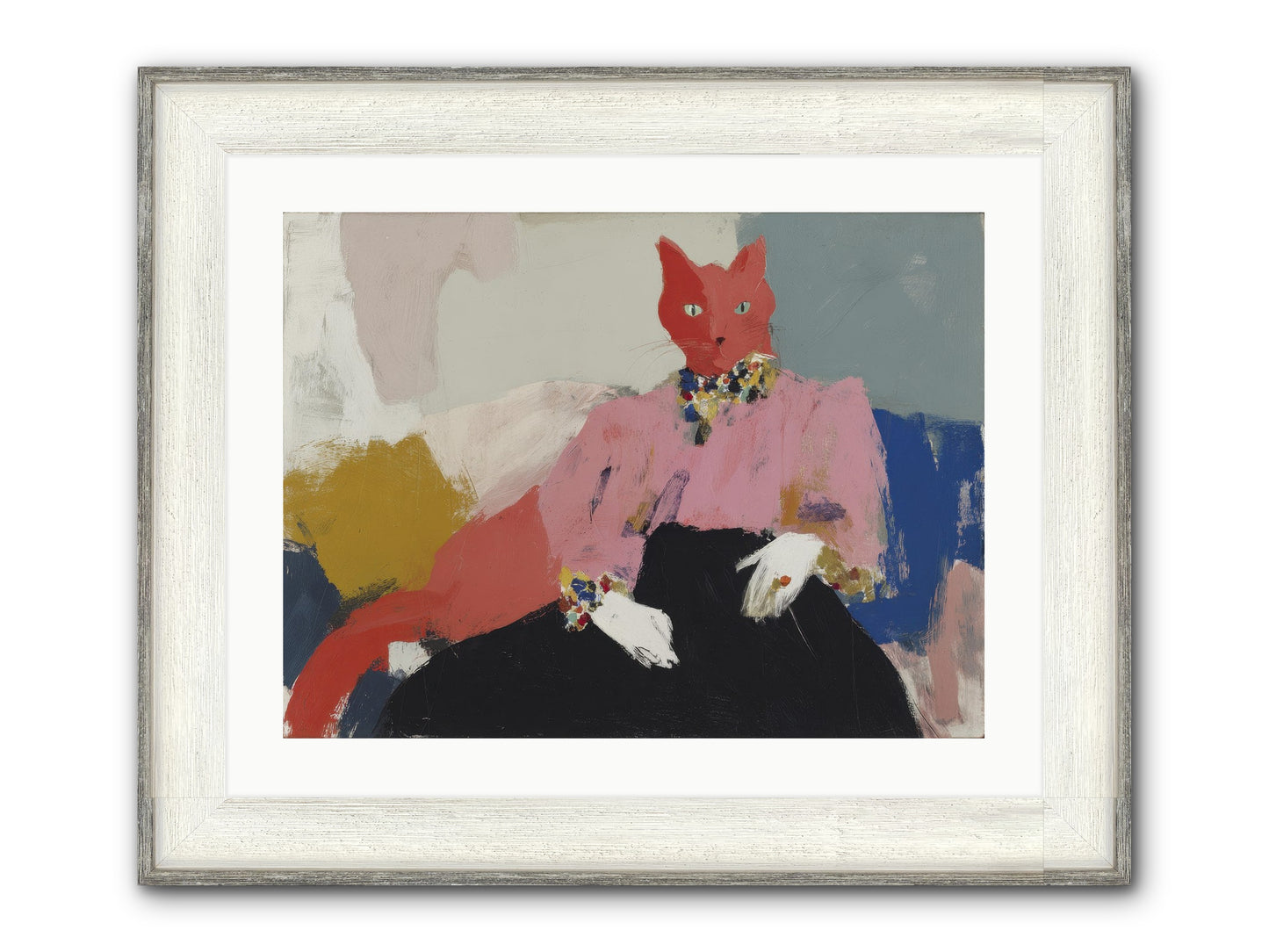 Velvet Afternoon Framed Print - Driftwood White 24x18