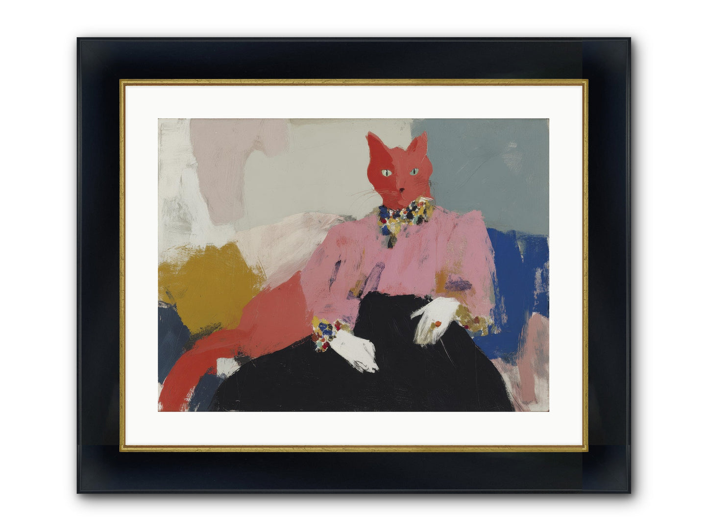 Velvet Afternoon Framed Print - Wide Black w/Gold 24x18