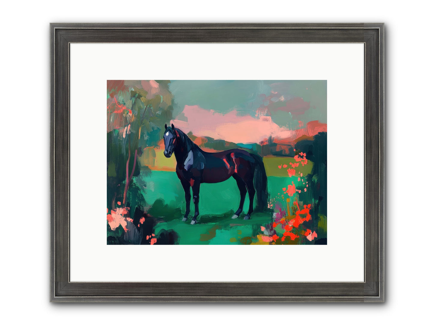Velvet Chapter Framed Print - Slimwoods Black/Silver 12x9