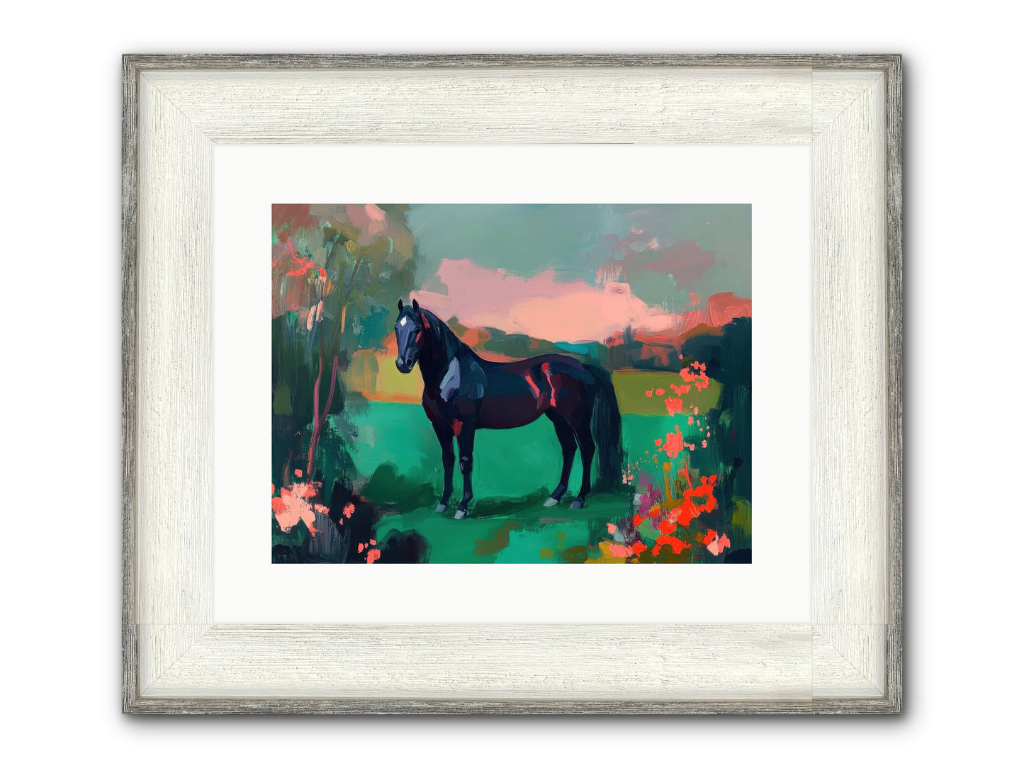 Velvet Chapter Framed Print - Driftwood White 16x12