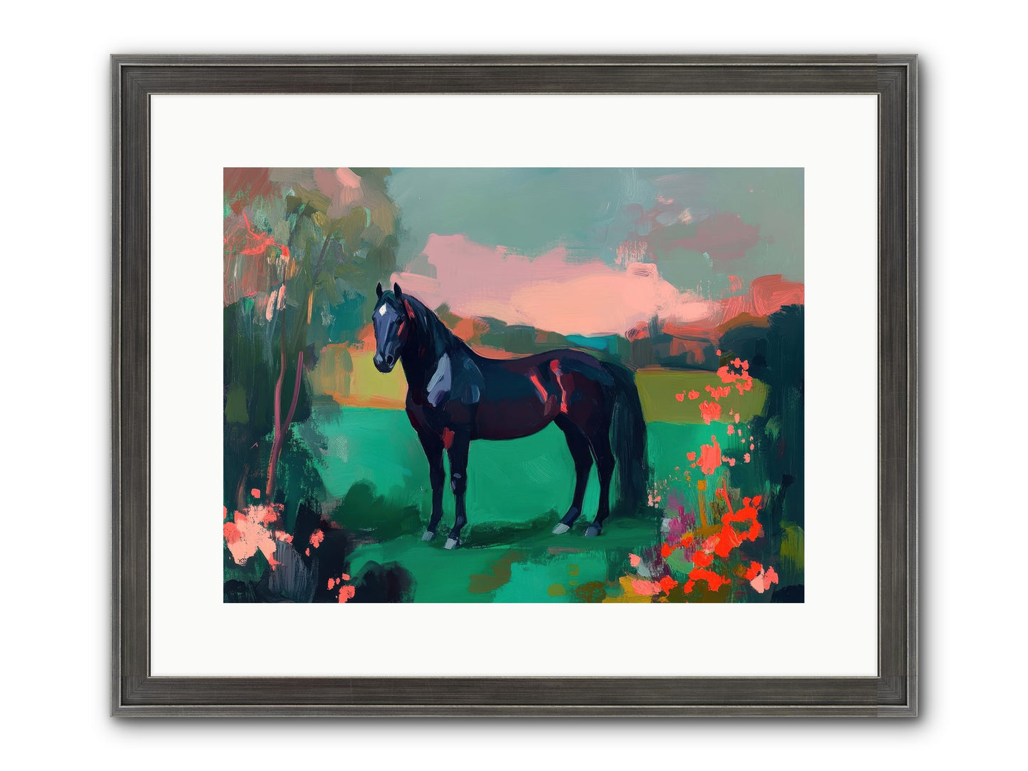 Velvet Chapter Framed Print - Slimwoods Black/Silver 16x12