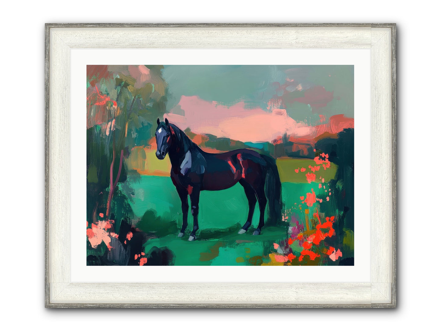 Velvet Chapter Framed Print - Driftwood White 32x24