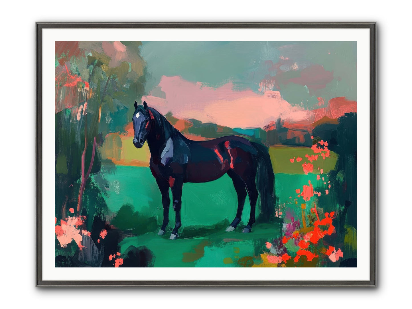 Velvet Chapter Framed Print - Slimwoods Black/Silver 48x36