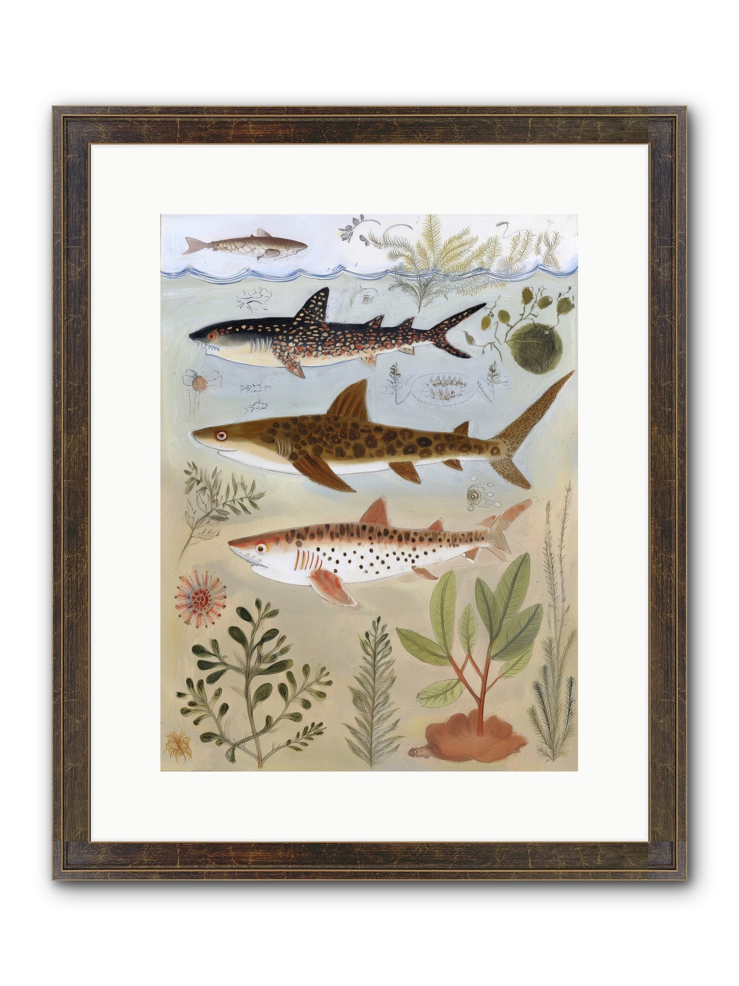 Velvet Depths Framed Print - Slimwoods Black/Gold 12x16