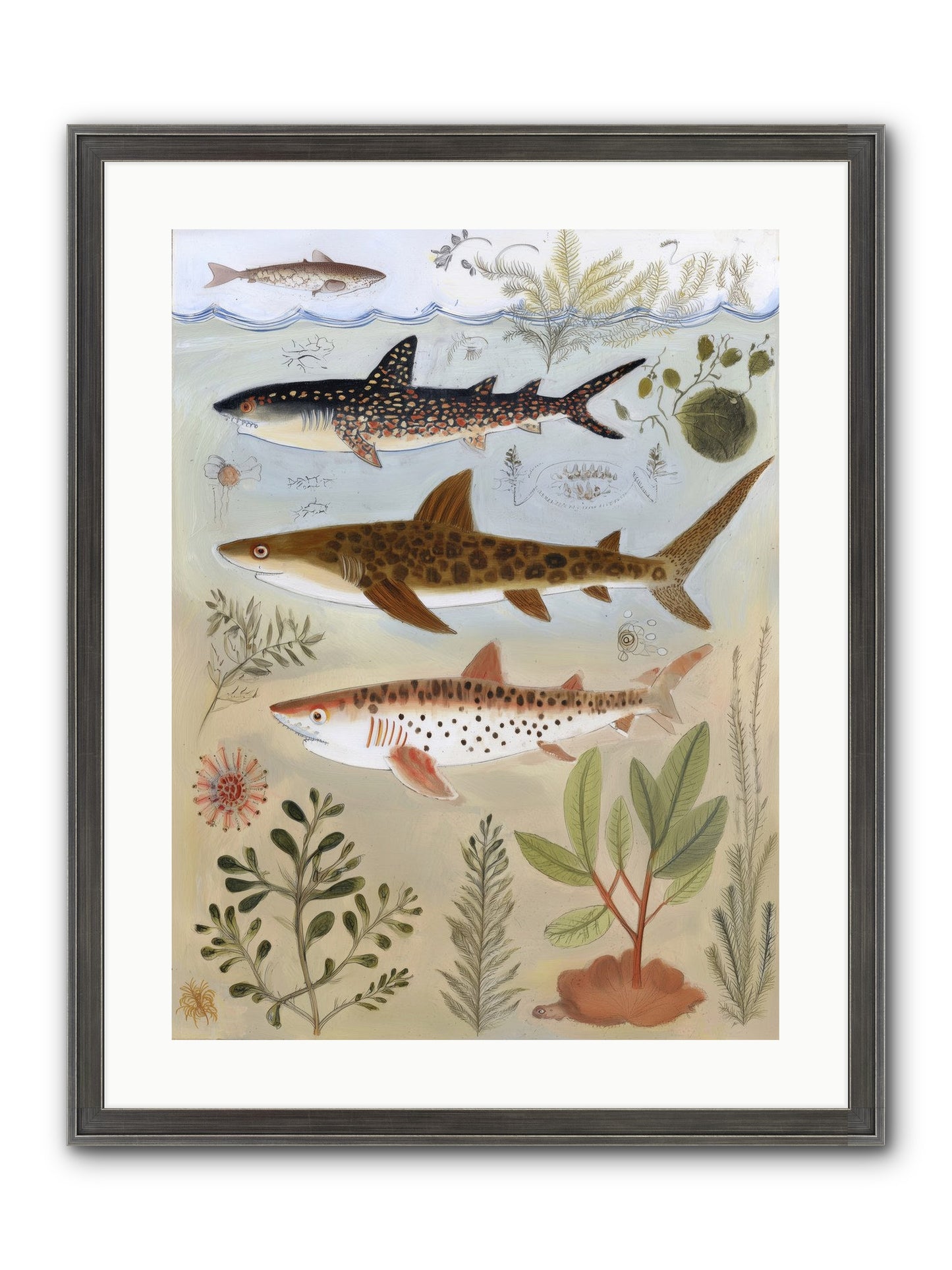 Velvet Depths Framed Print - Slimwoods Black/Silver 18x24