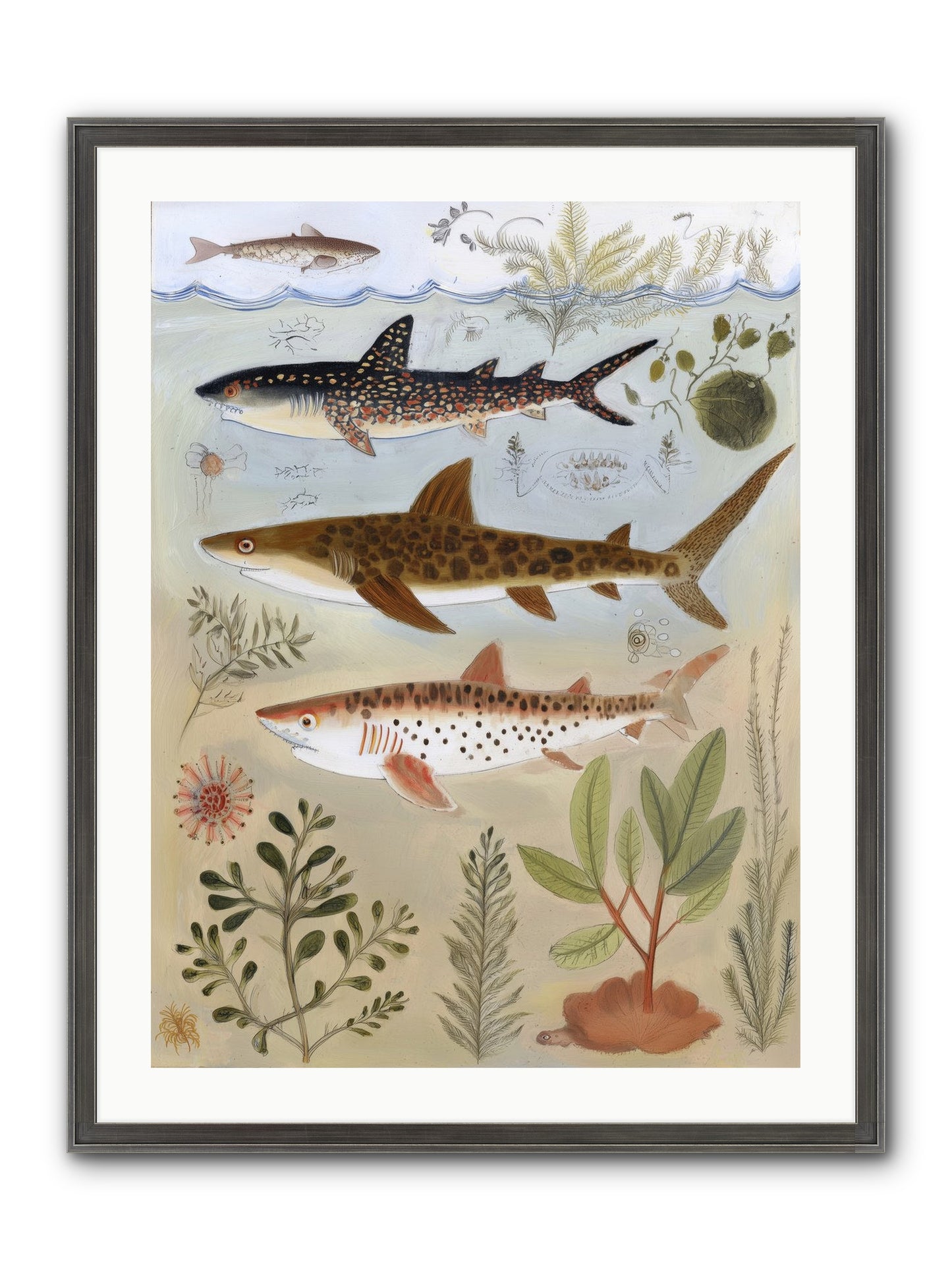 Velvet Depths Framed Print - Slimwoods Black/Silver 24x32