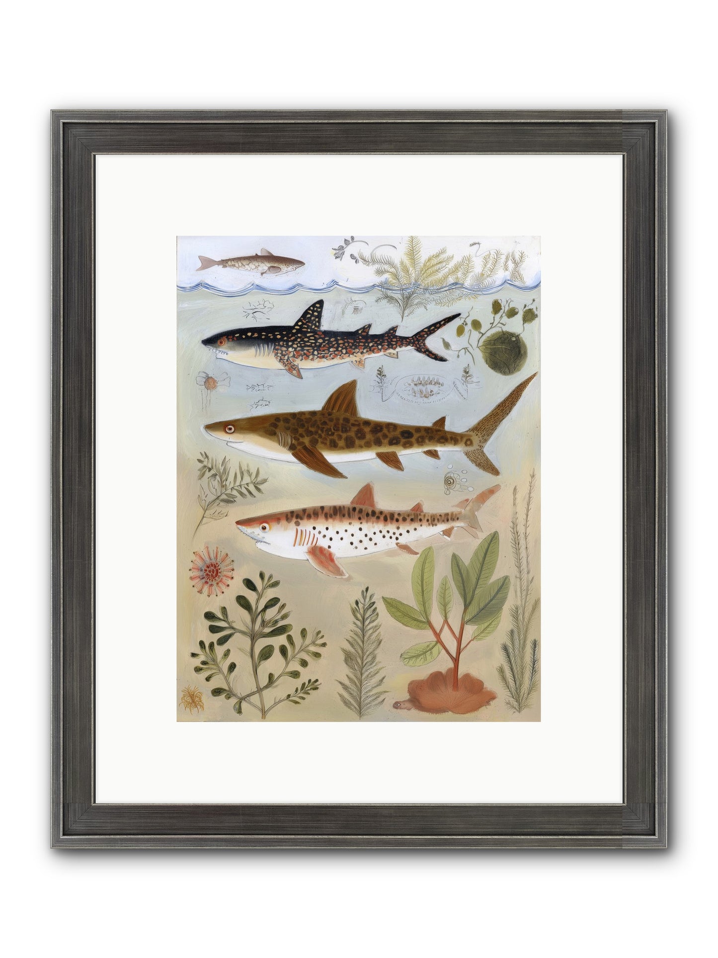 Velvet Depths Framed Print - Slimwoods Black/Silver 9x12