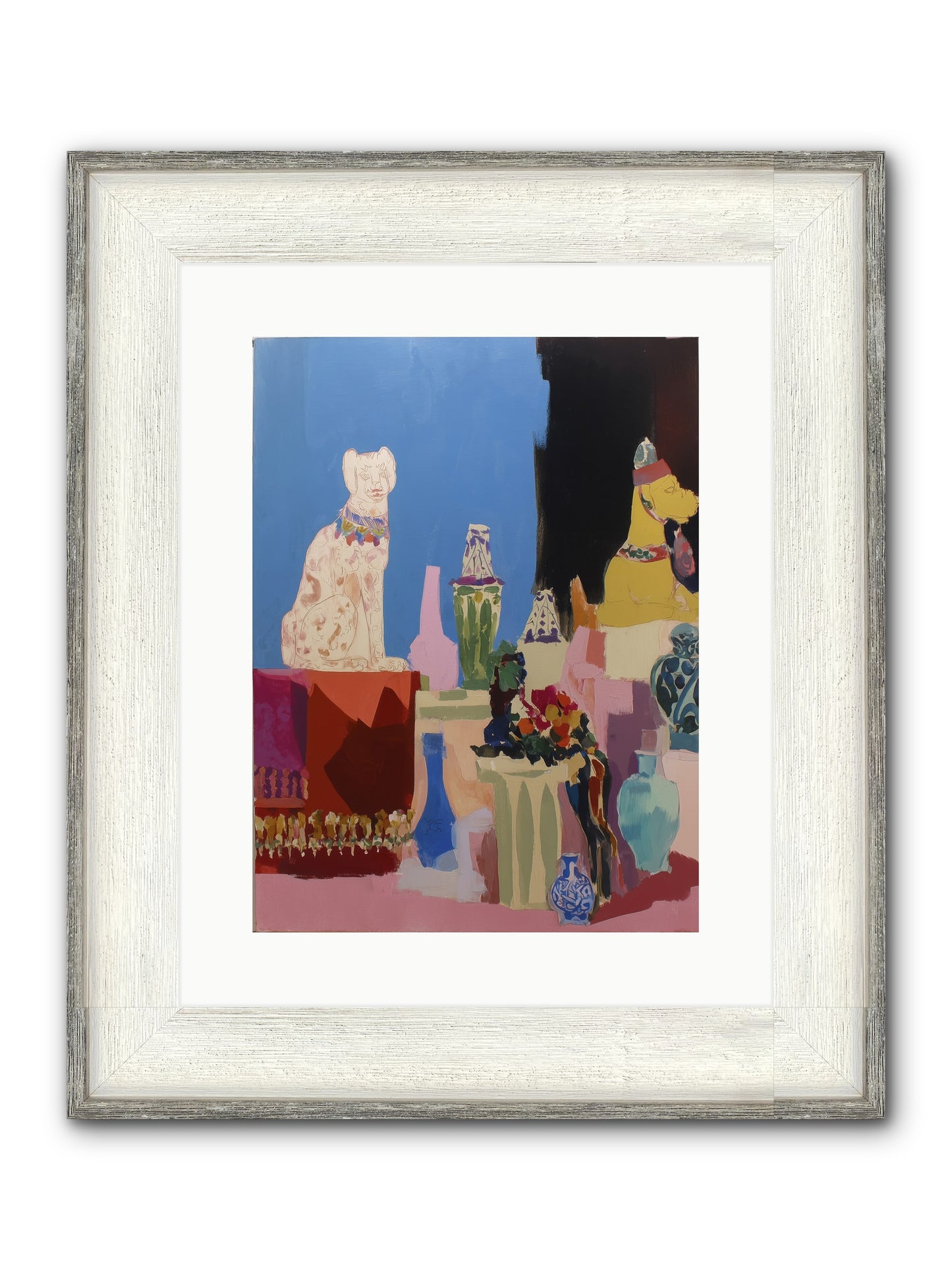 Velvet Duskfall Framed Print - Driftwood White 12x16