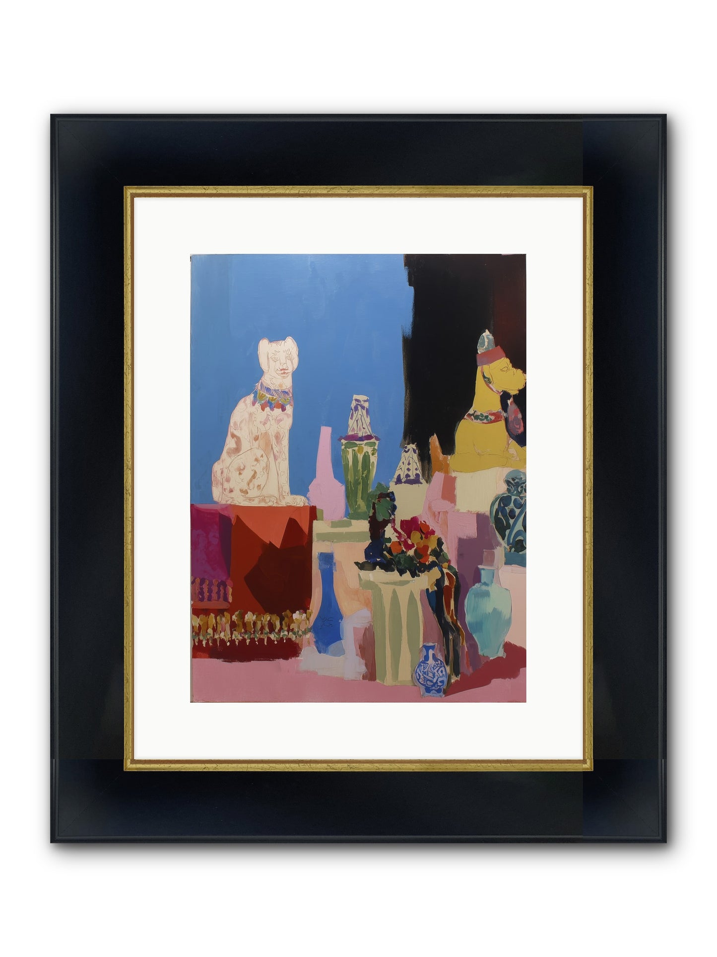 Velvet Duskfall Framed Print - Wide Black w/Gold 12x16