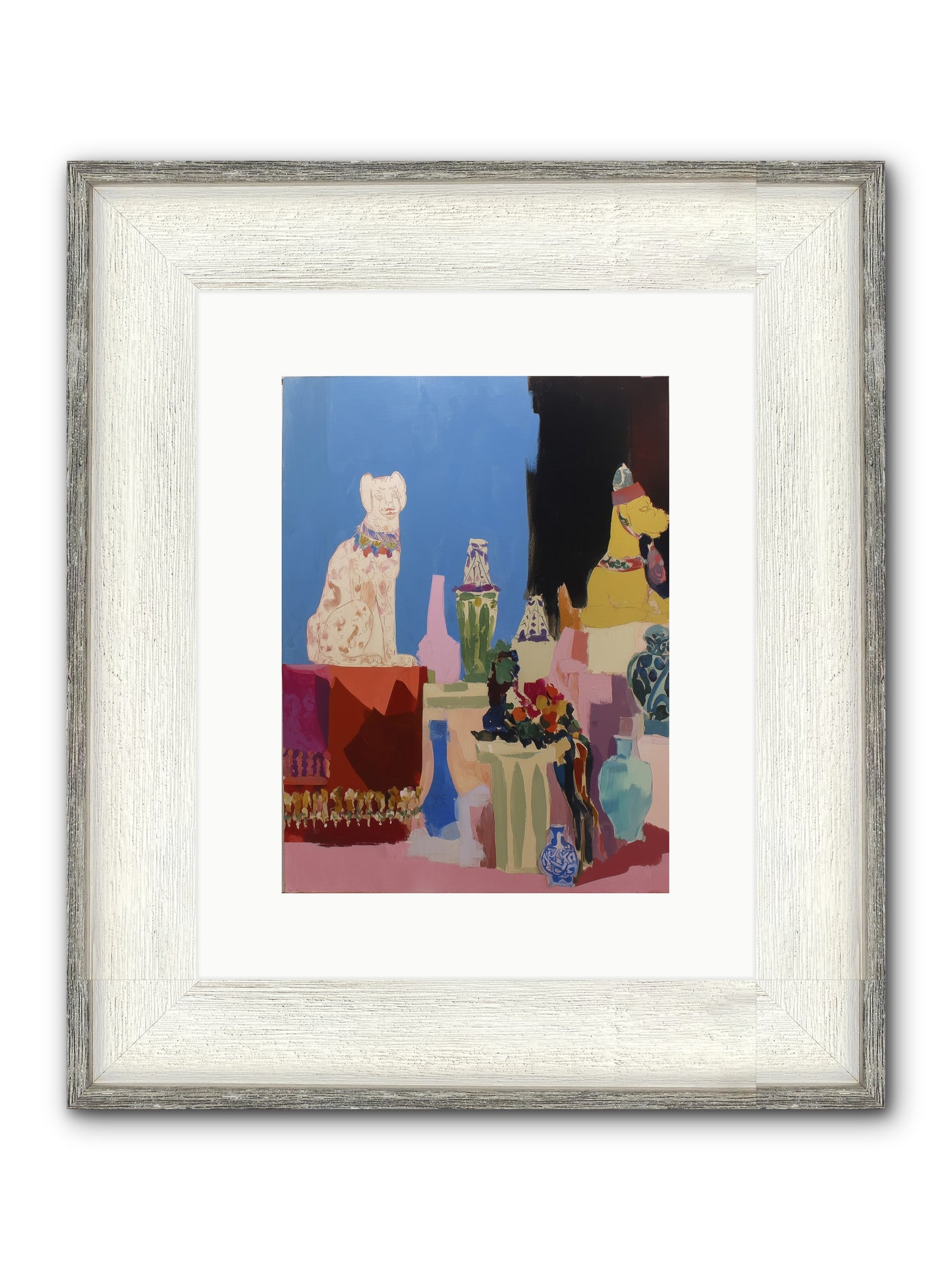 Velvet Duskfall Framed Print - Driftwood White 9x12