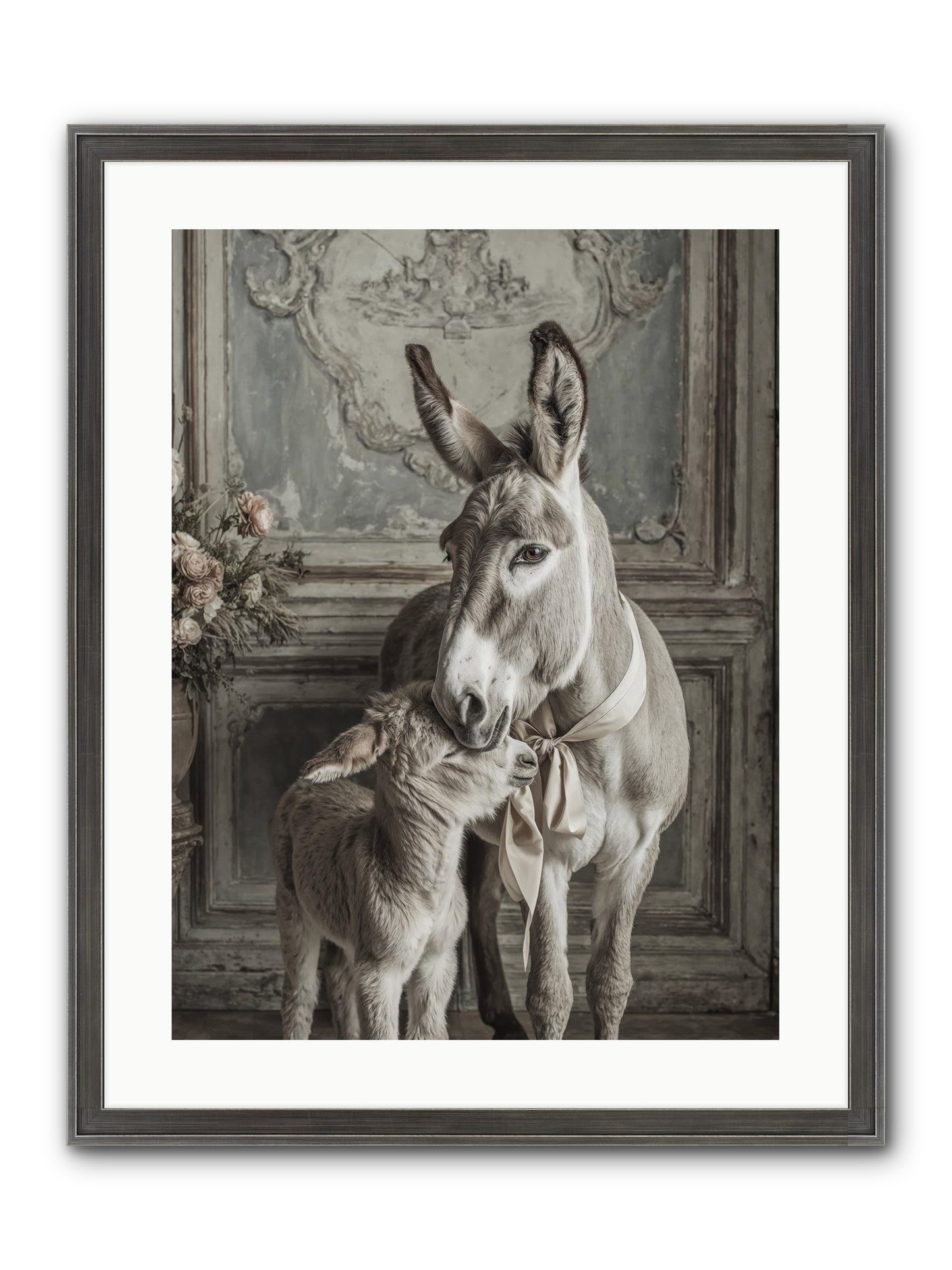 Velvet Heart Whispers Framed Print - Slimwoods Black/Silver 18x24