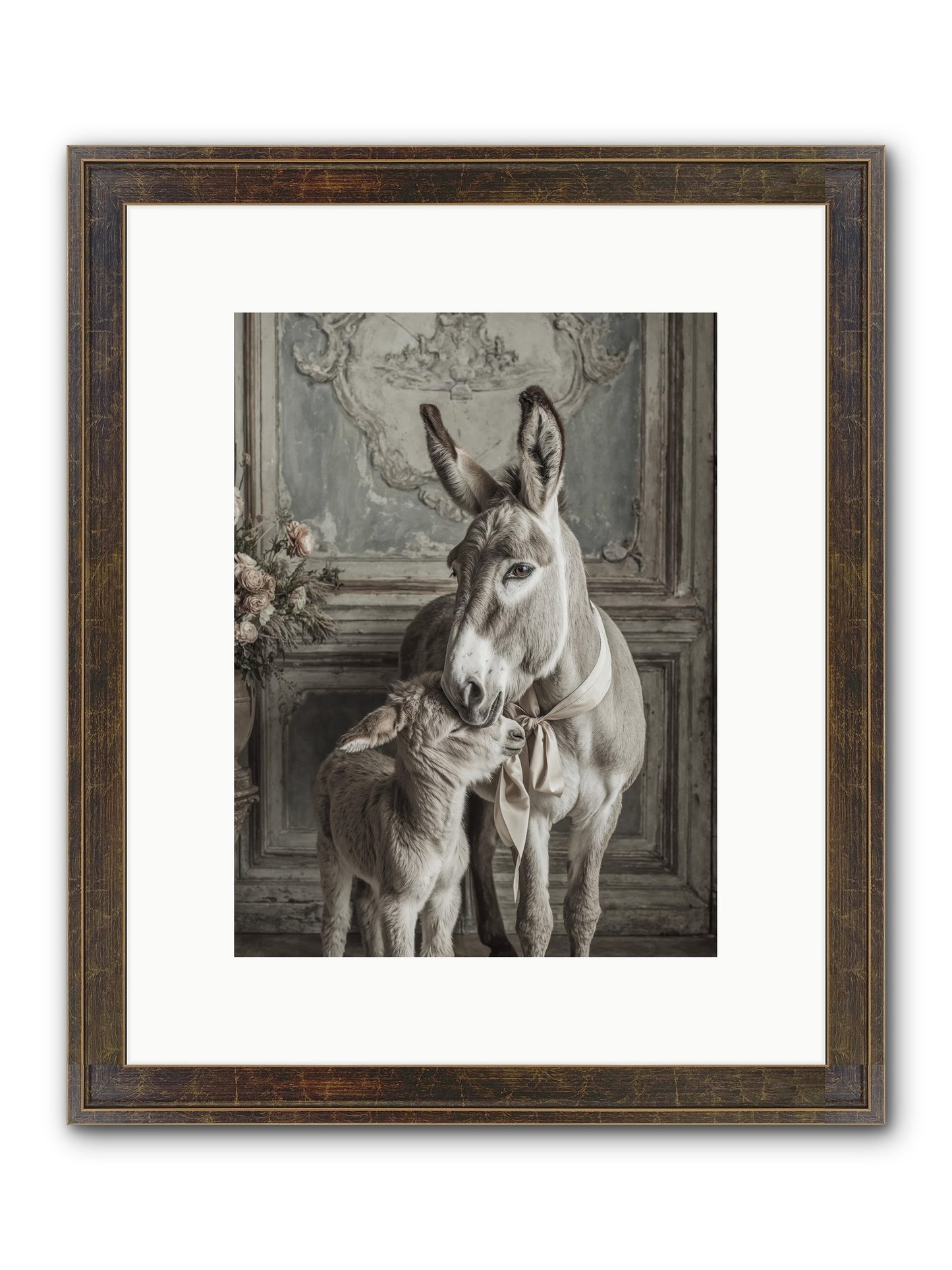 Velvet Heart Whispers Framed Print - Slimwoods Black/Gold 9x12