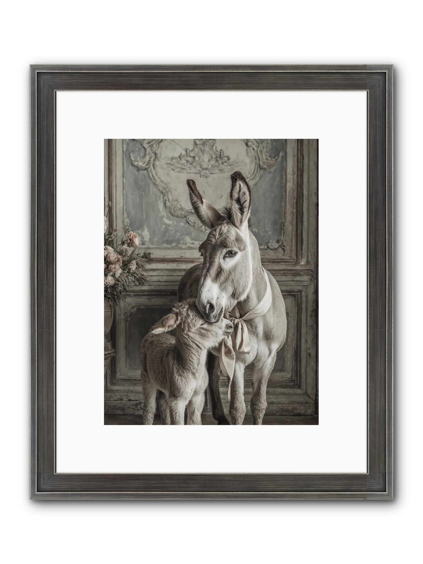 Velvet Heart Whispers Framed Print - Slimwoods Black/Silver 9x12