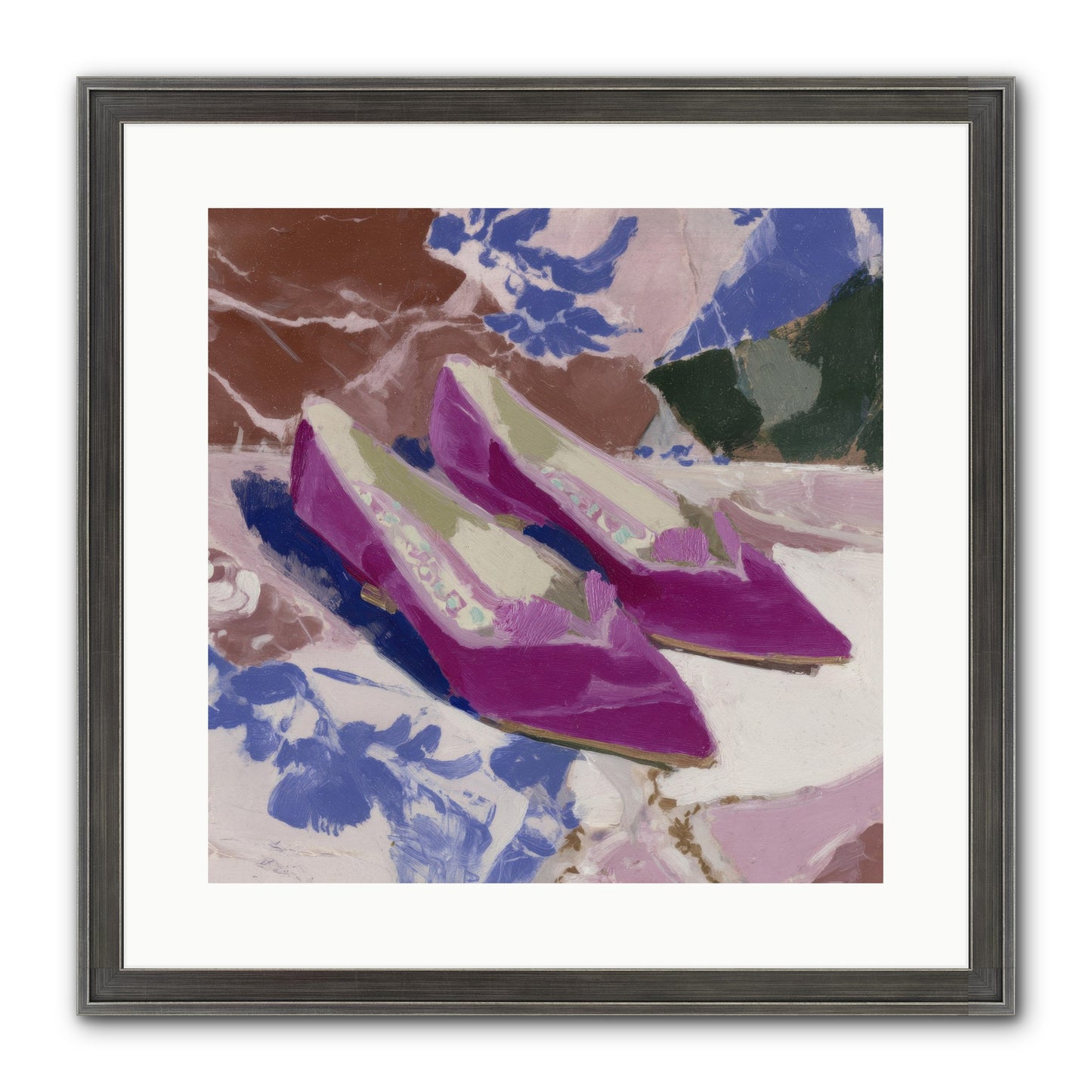 Velvet Held Its Breath Framed Print - Slimwoods Black/Silver 16x16