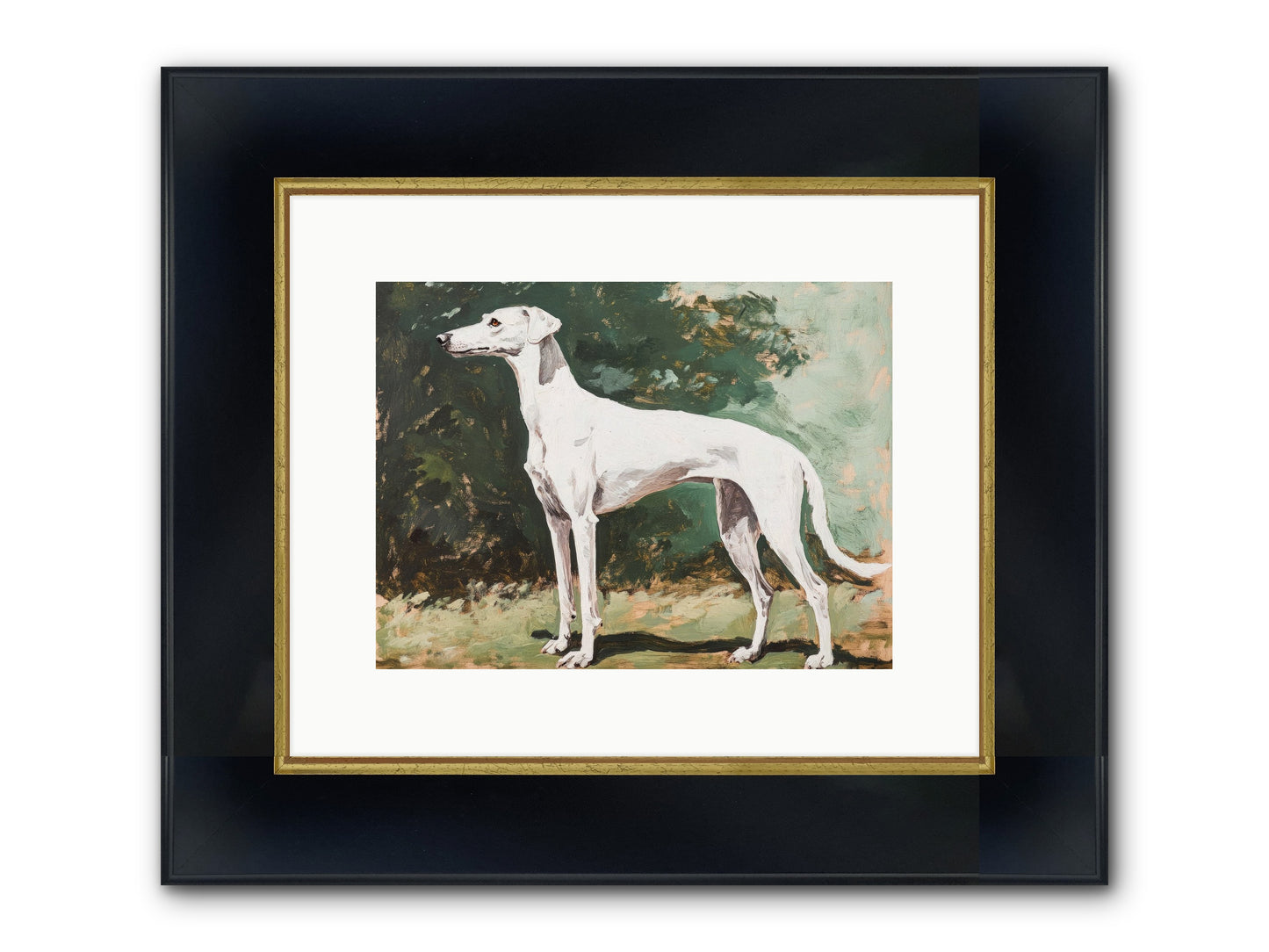Velvet Hours Framed Print - Wide Black w/Gold 12x9