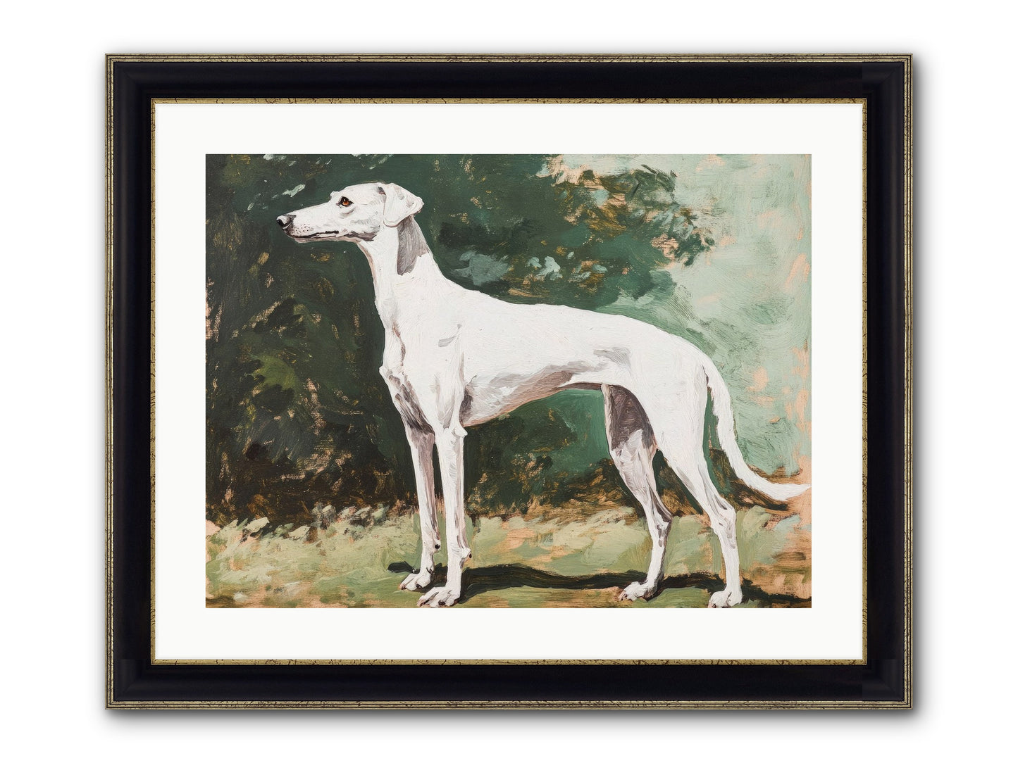 Velvet Hours Framed Print - Black & Gold 24x18