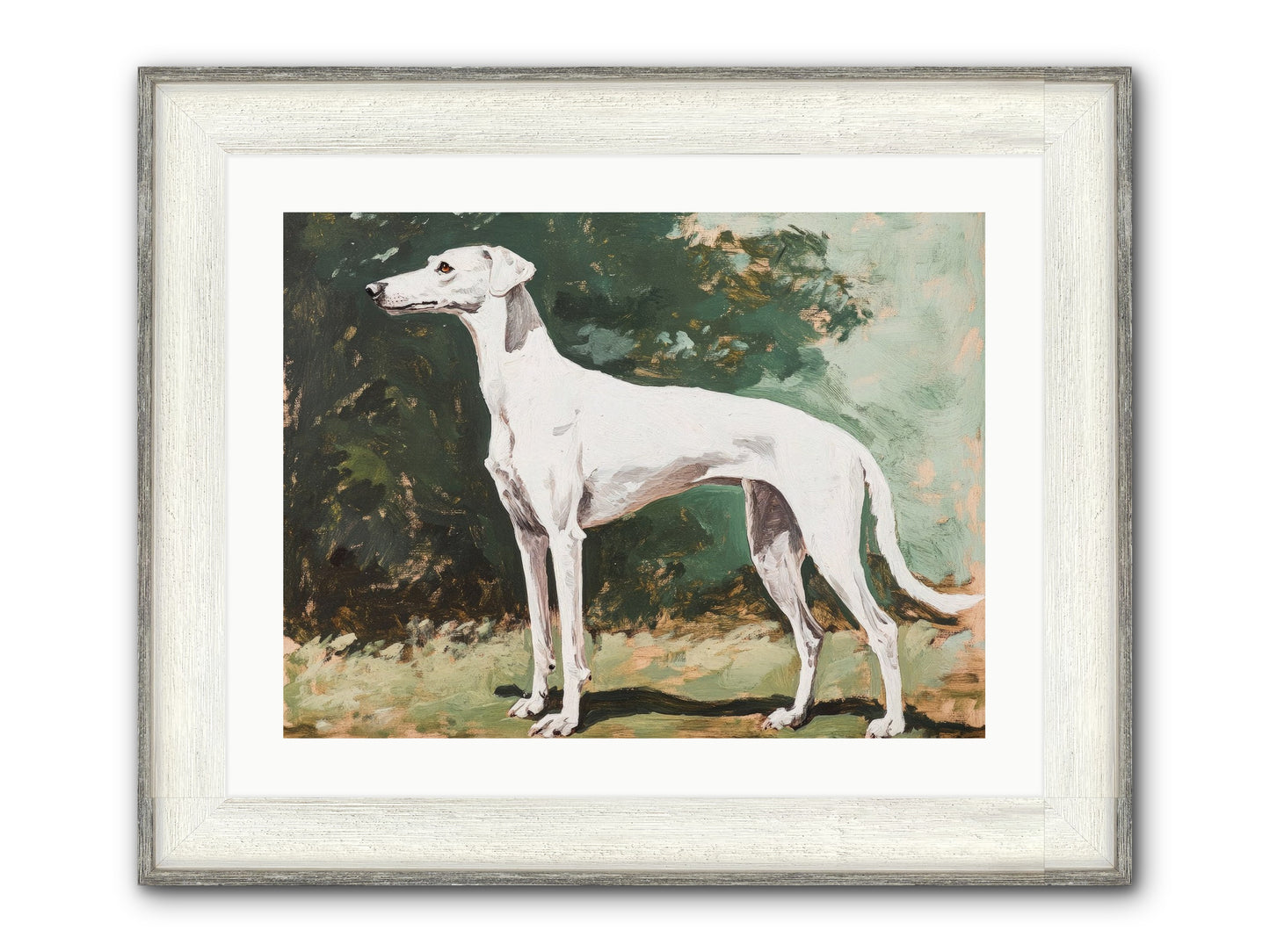 Velvet Hours Framed Print - Driftwood White 24x18