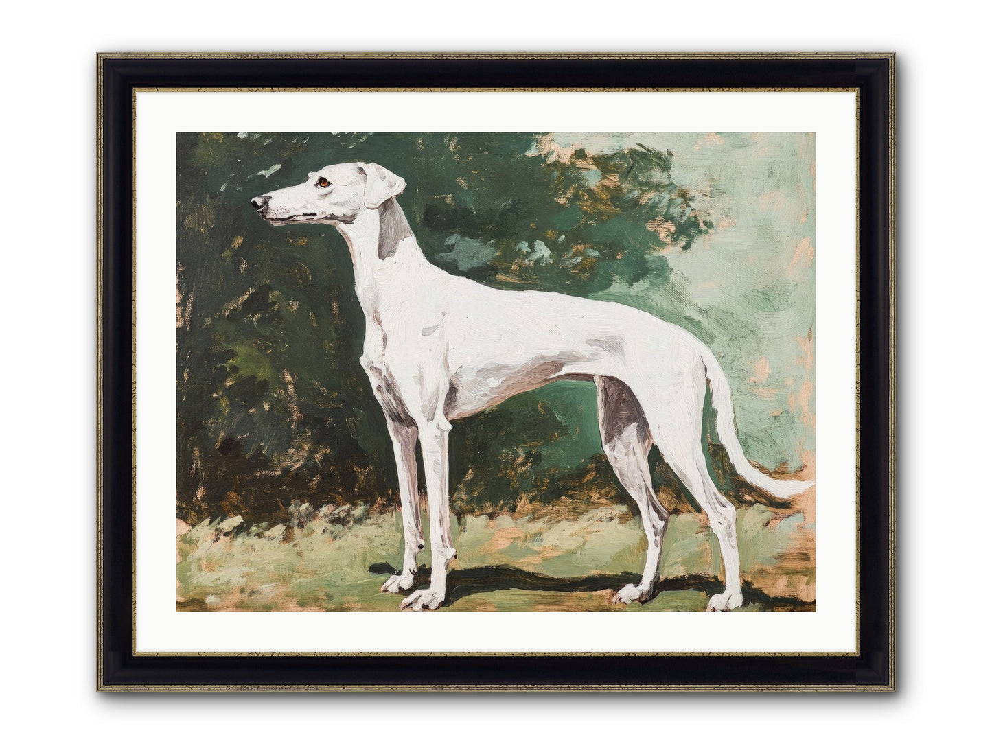 Velvet Hours Framed Print - Black & Gold 32x24