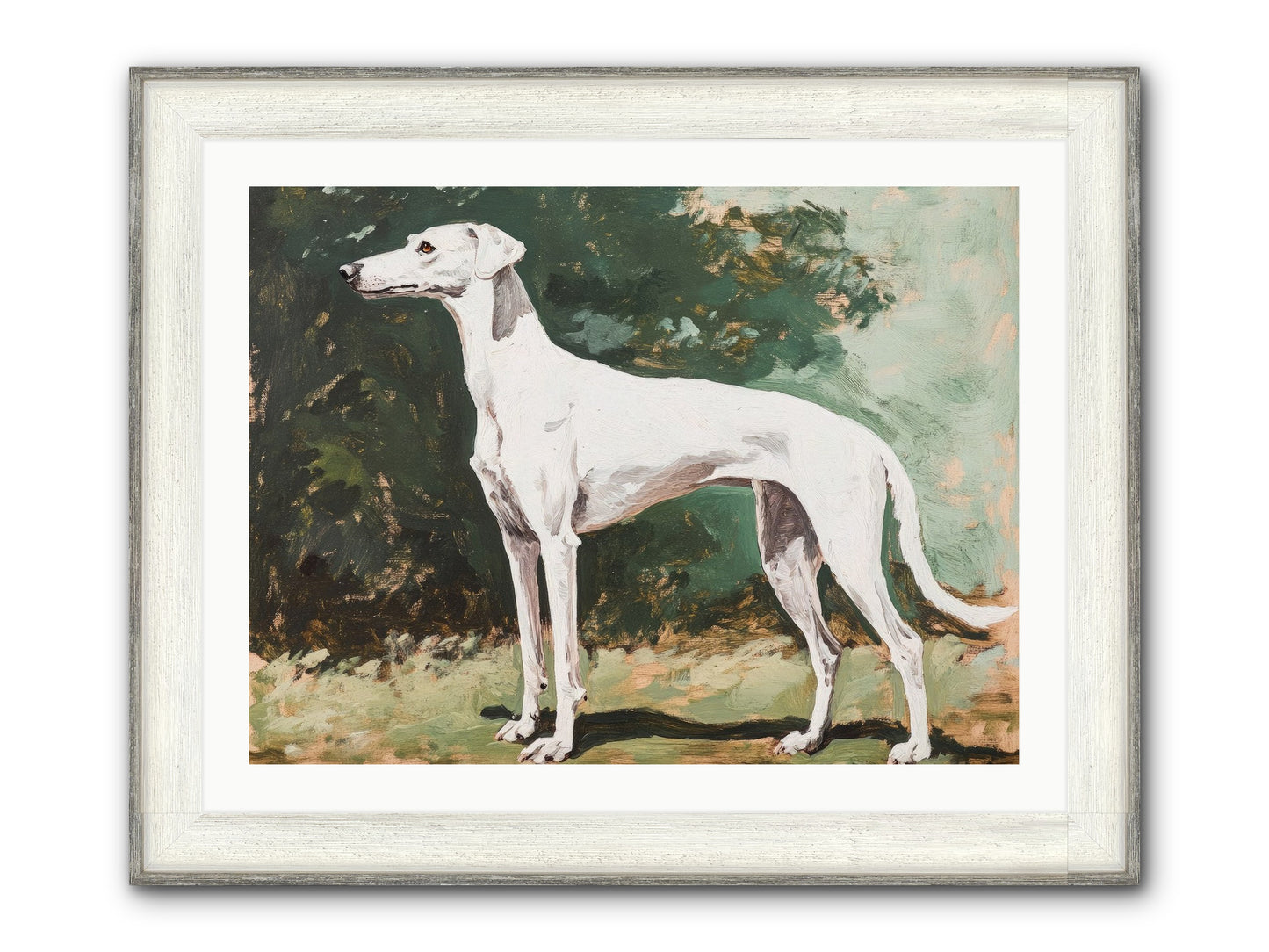 Velvet Hours Framed Print - Driftwood White 32x24