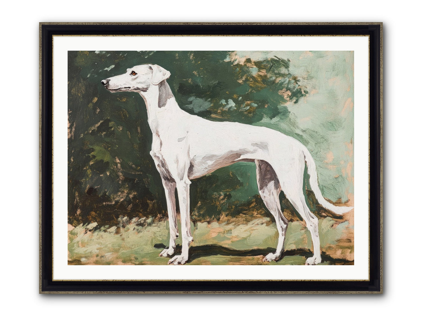 Velvet Hours Framed Print - Black & Gold 40x30