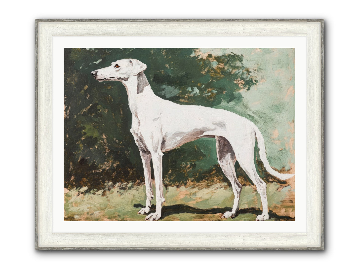 Velvet Hours Framed Print - Driftwood White 40x30