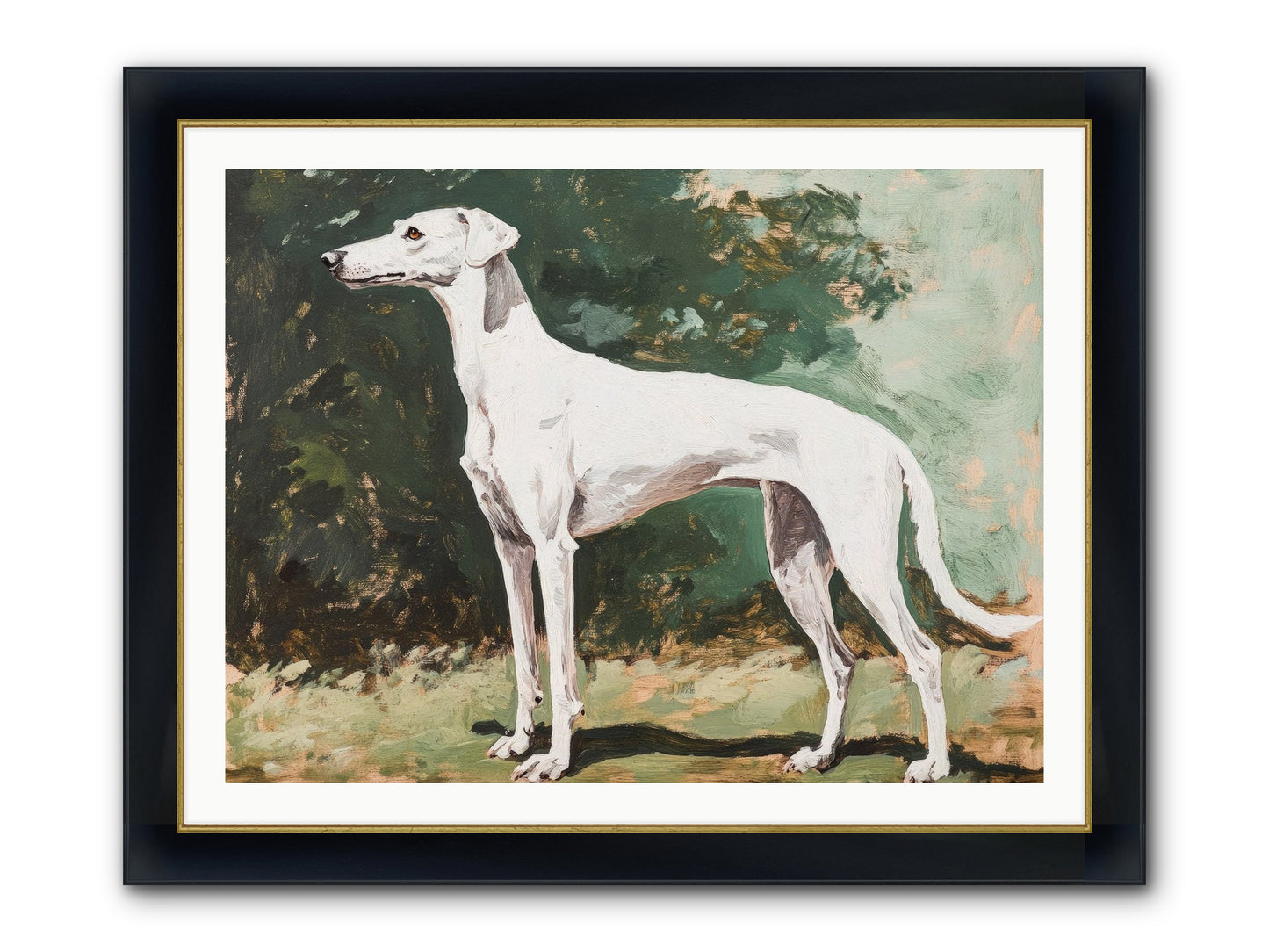 Velvet Hours Framed Print - Wide Black w/Gold 40x30