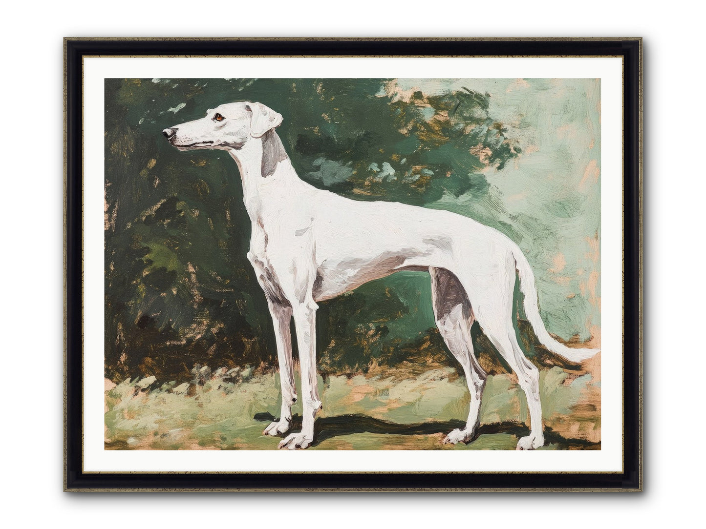 Velvet Hours Framed Print - Black & Gold 48x36