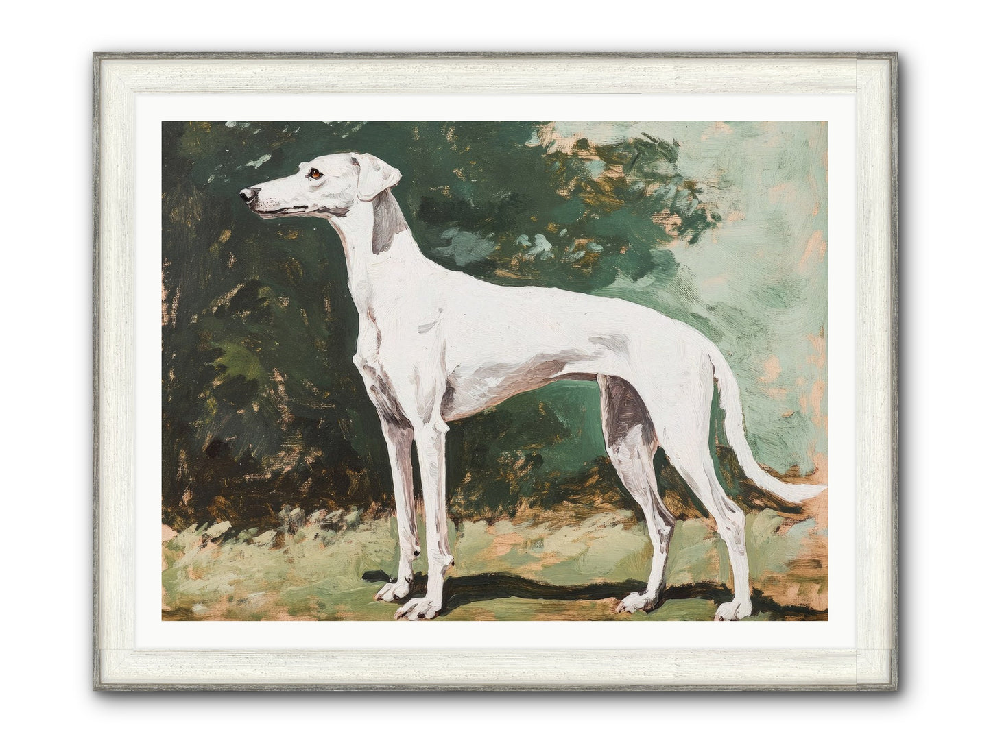 Velvet Hours Framed Print - Driftwood White 48x36