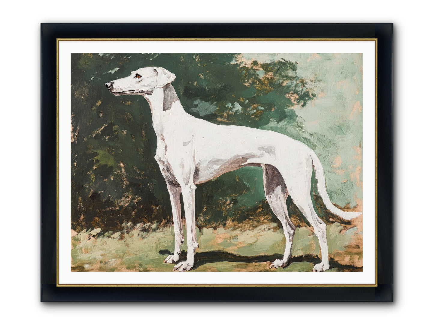 Velvet Hours Framed Print - Wide Black w/Gold 48x36