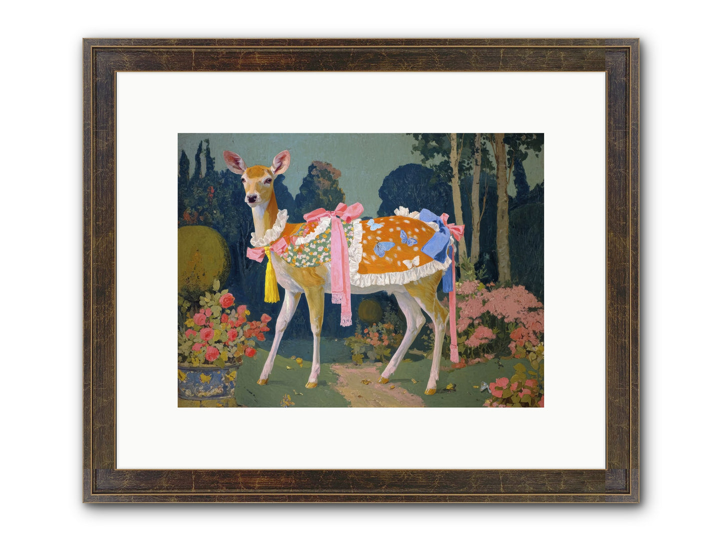 Velvet Hum Of Dawn Framed Print - Slimwoods Black/Gold 12x9