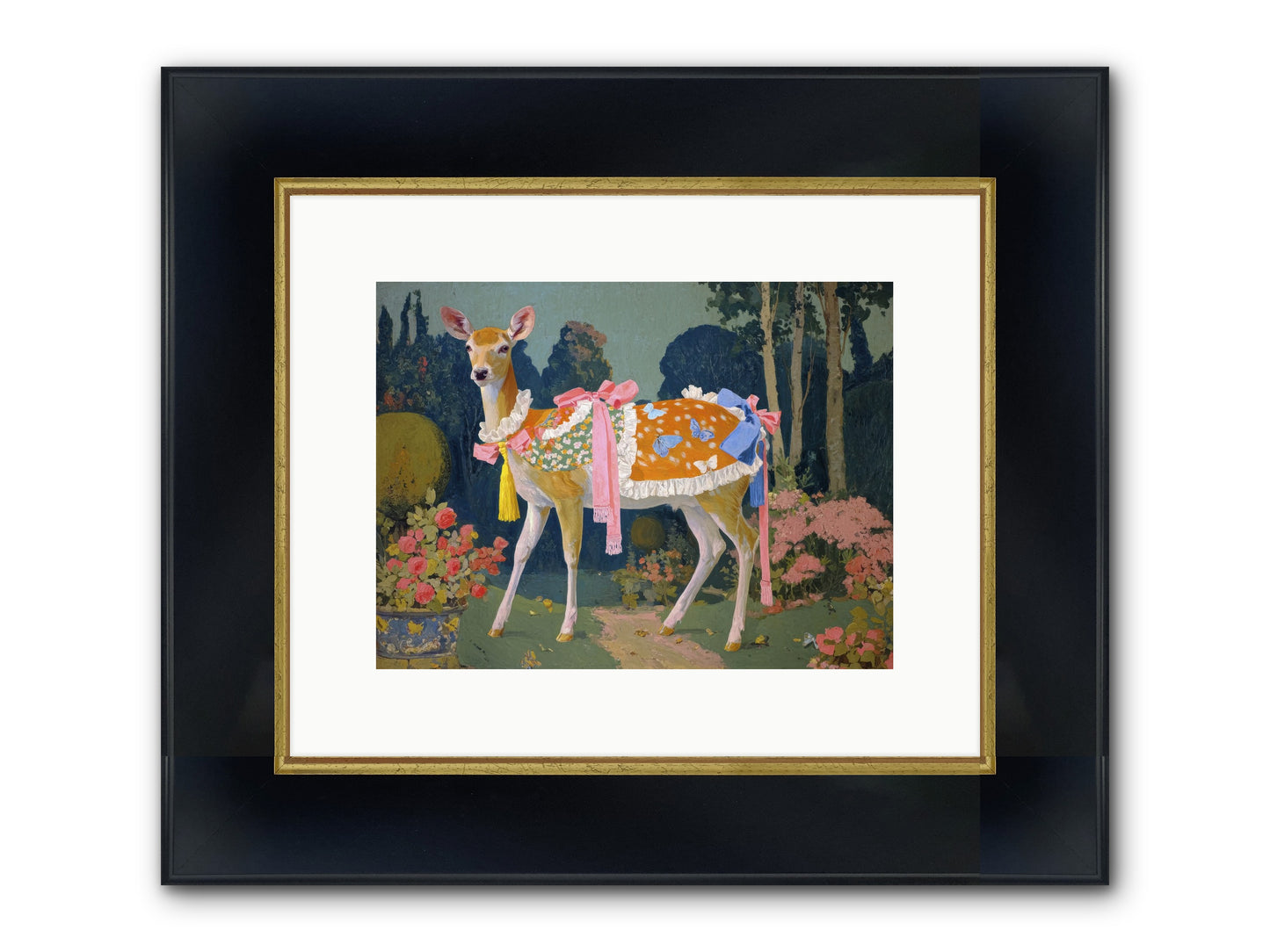 Velvet Hum Of Dawn Framed Print - Wide Black w/Gold 12x9