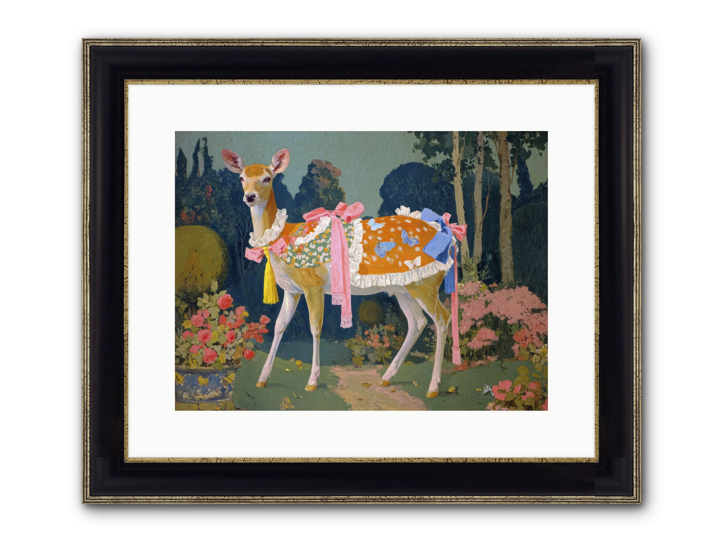 Velvet Hum Of Dawn Framed Print - Black & Gold 16x12