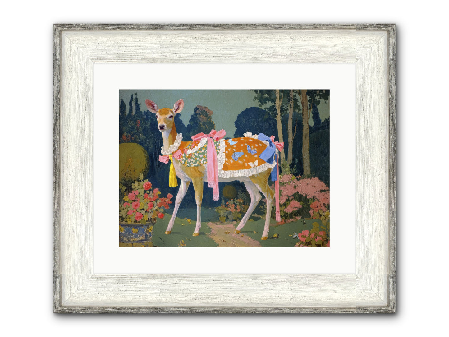 Velvet Hum Of Dawn Framed Print - Driftwood White 16x12