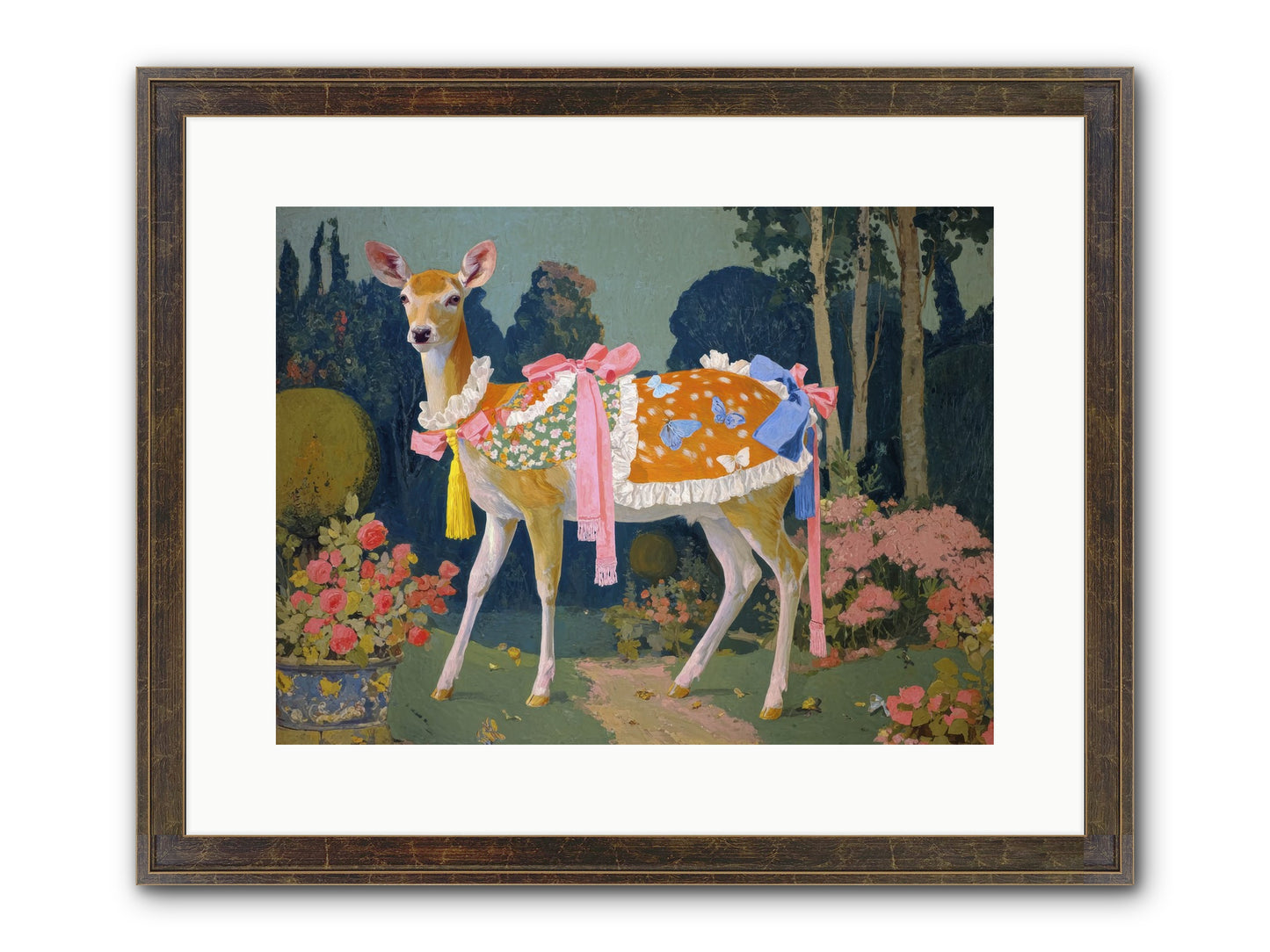 Velvet Hum Of Dawn Framed Print - Slimwoods Black/Gold 16x12