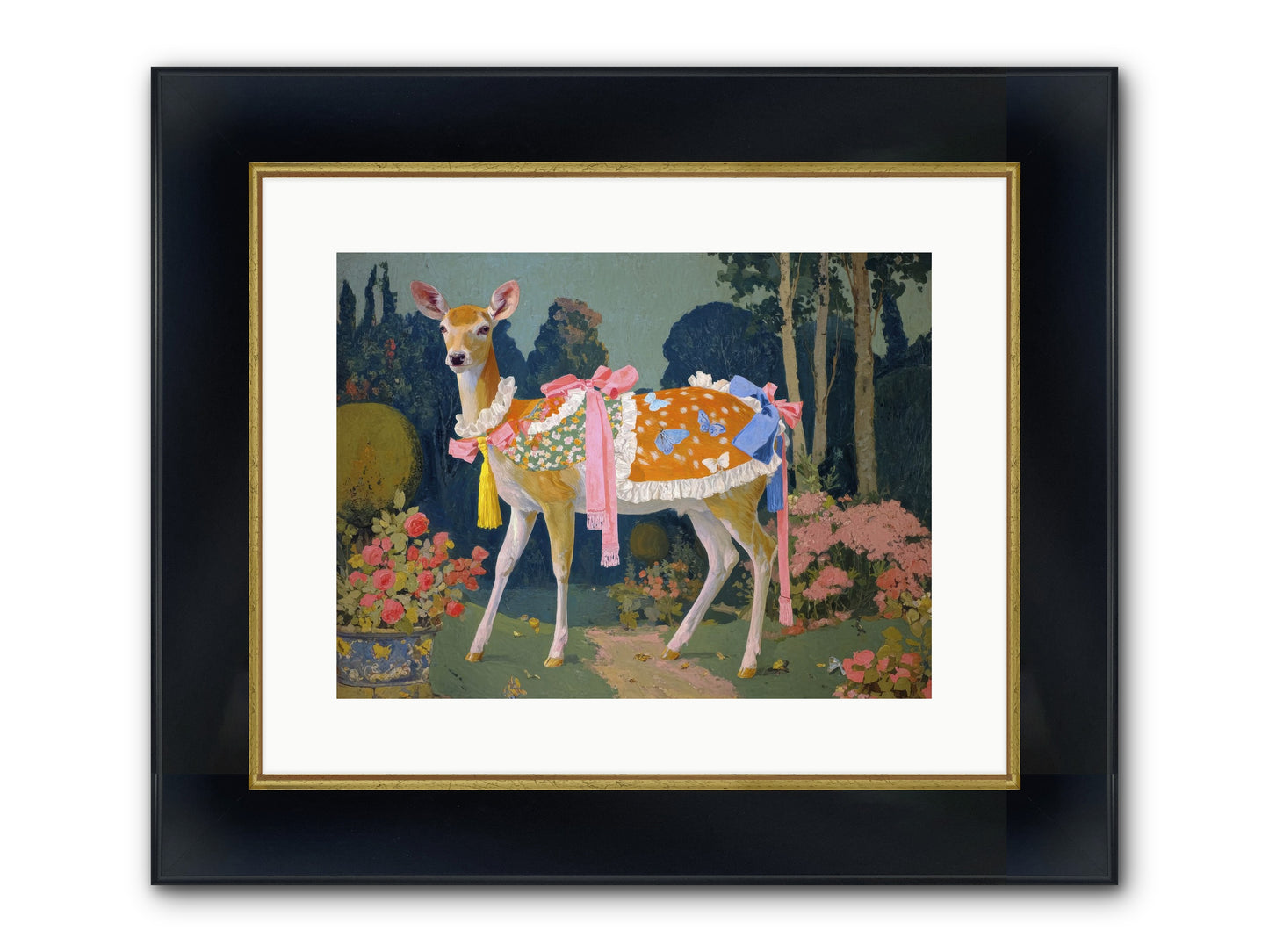 Velvet Hum Of Dawn Framed Print - Wide Black w/Gold 16x12