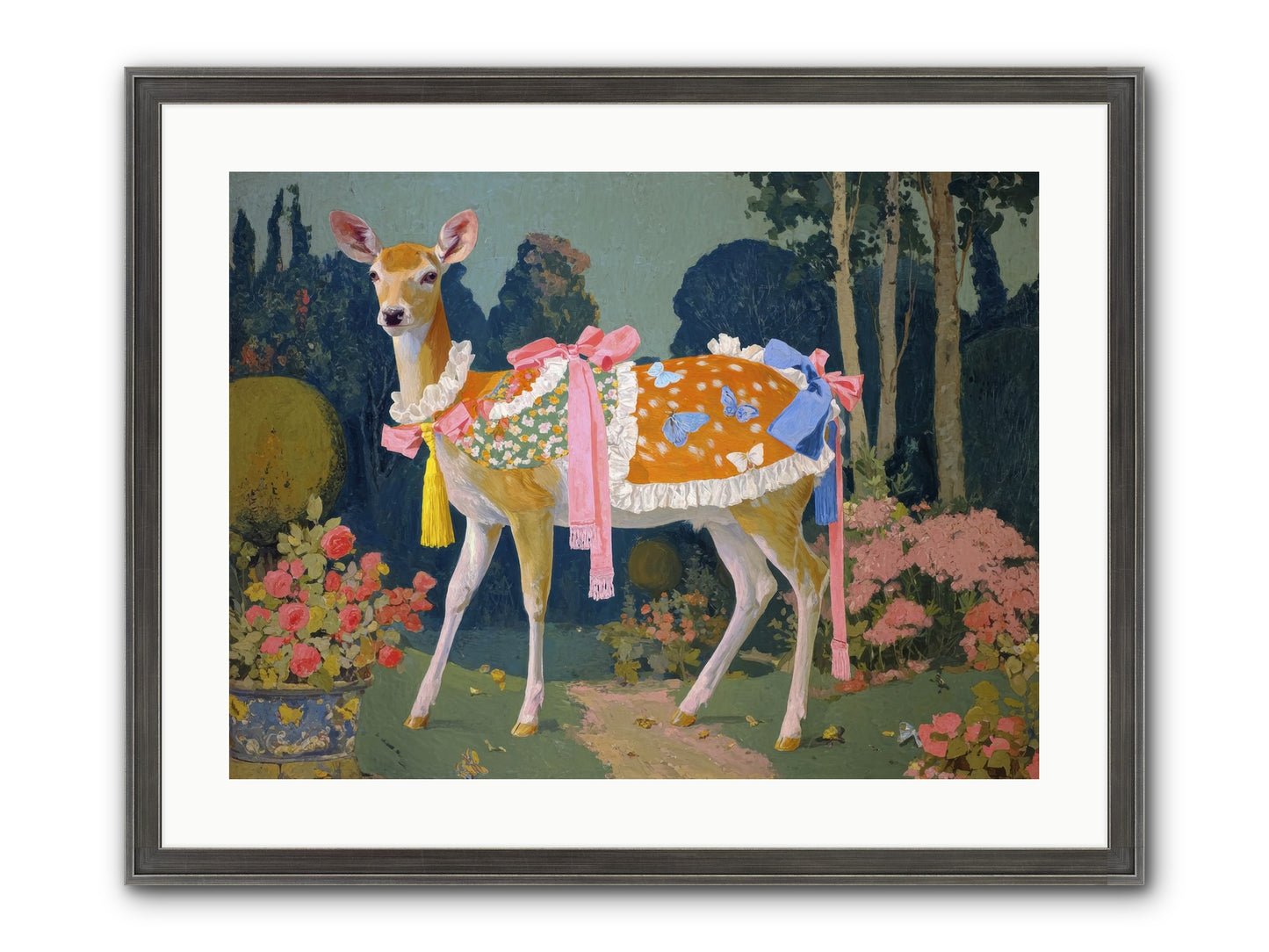 Velvet Hum Of Dawn Framed Print - Slimwoods Black/Silver 24x18
