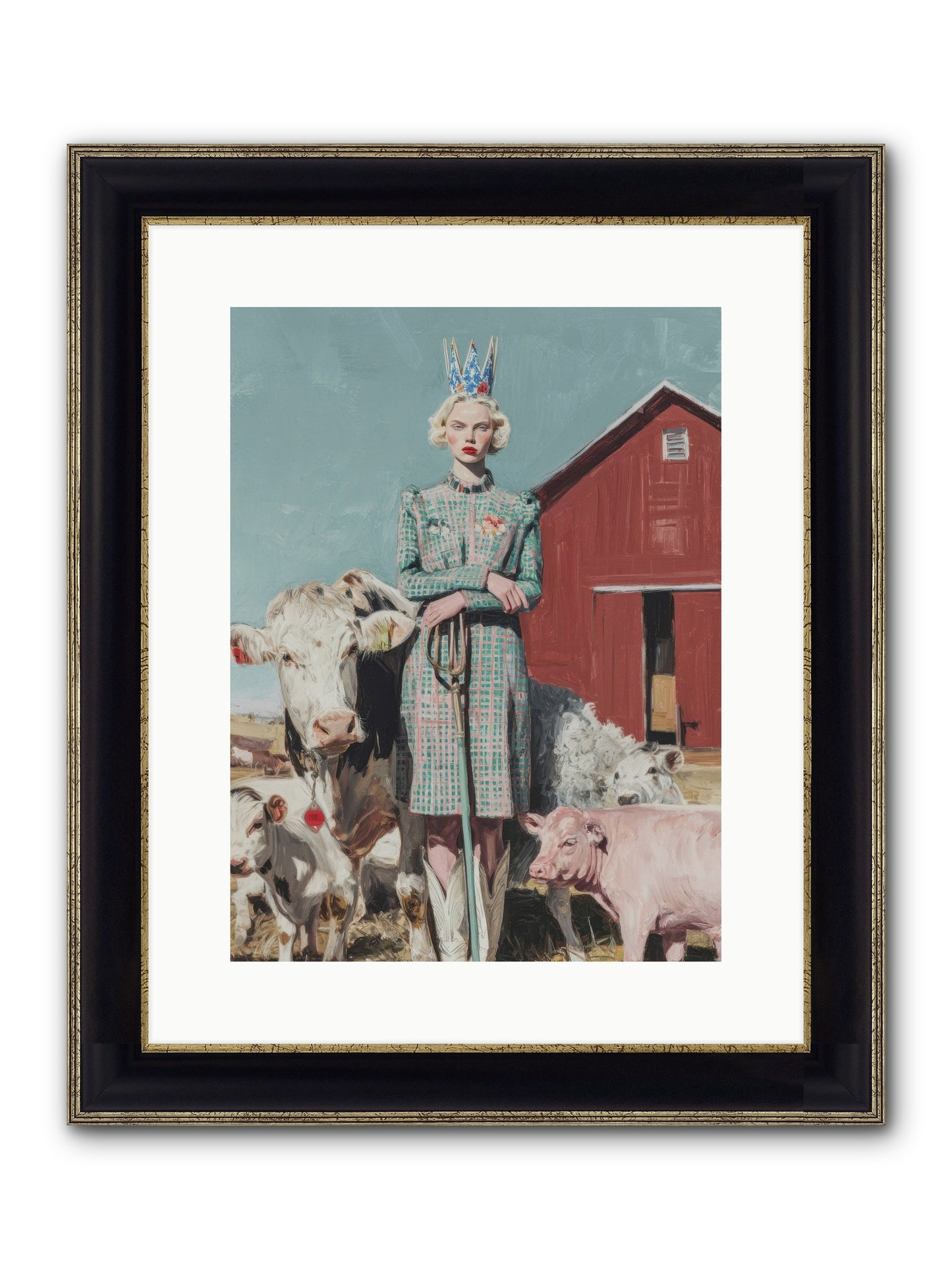 Velvet Ivy & Co. Framed Print - Black & Gold 12x16