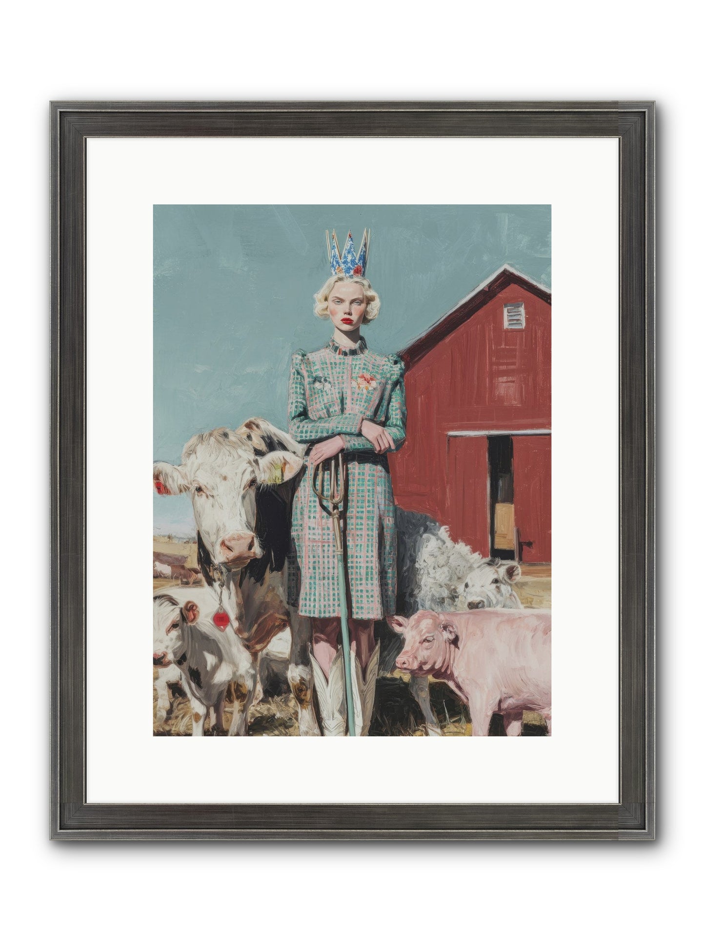 Velvet Ivy & Co. Framed Print - Slimwoods Black/Silver 12x16