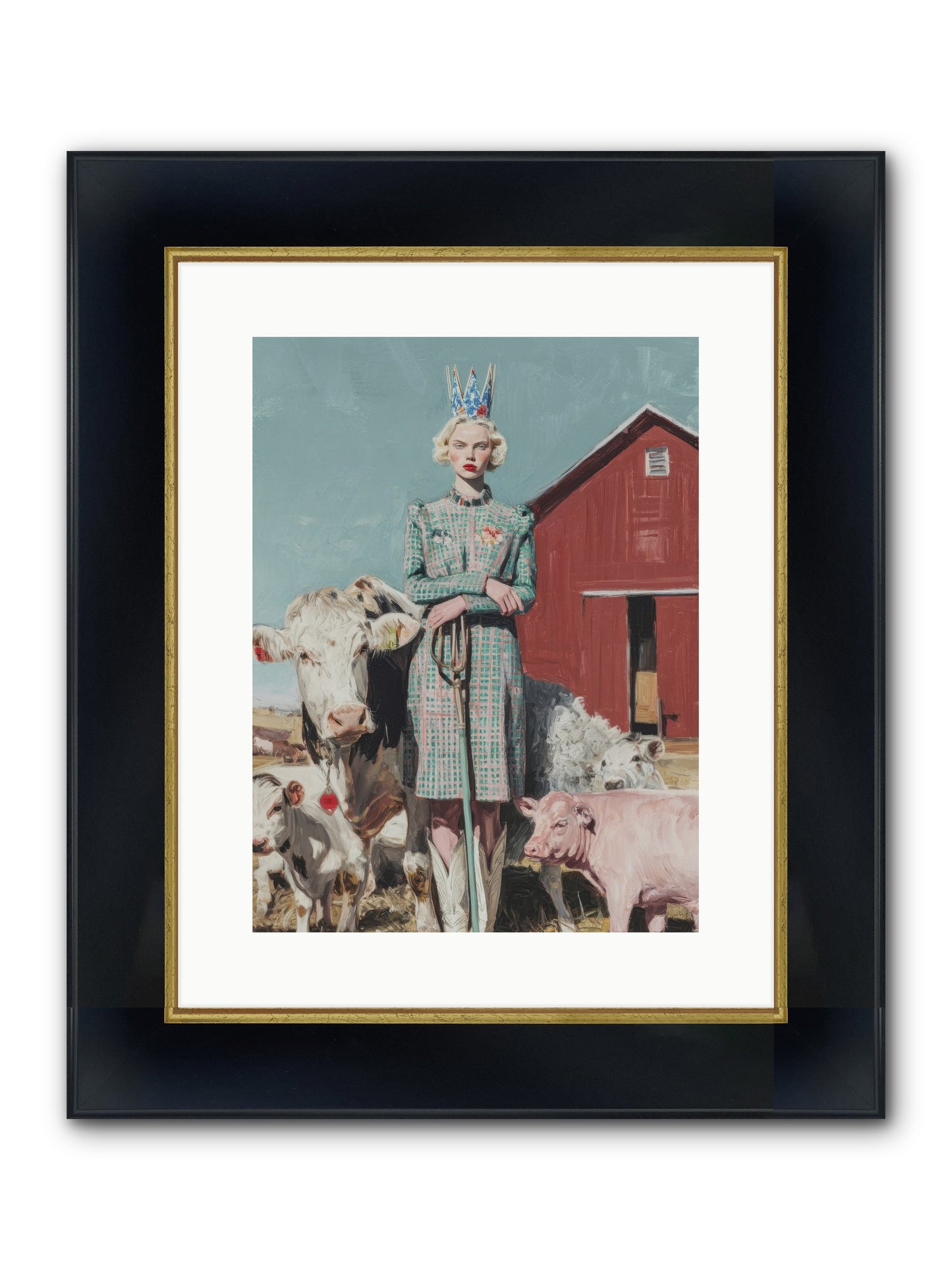 Velvet Ivy & Co. Framed Print - Wide Black w/Gold 12x16