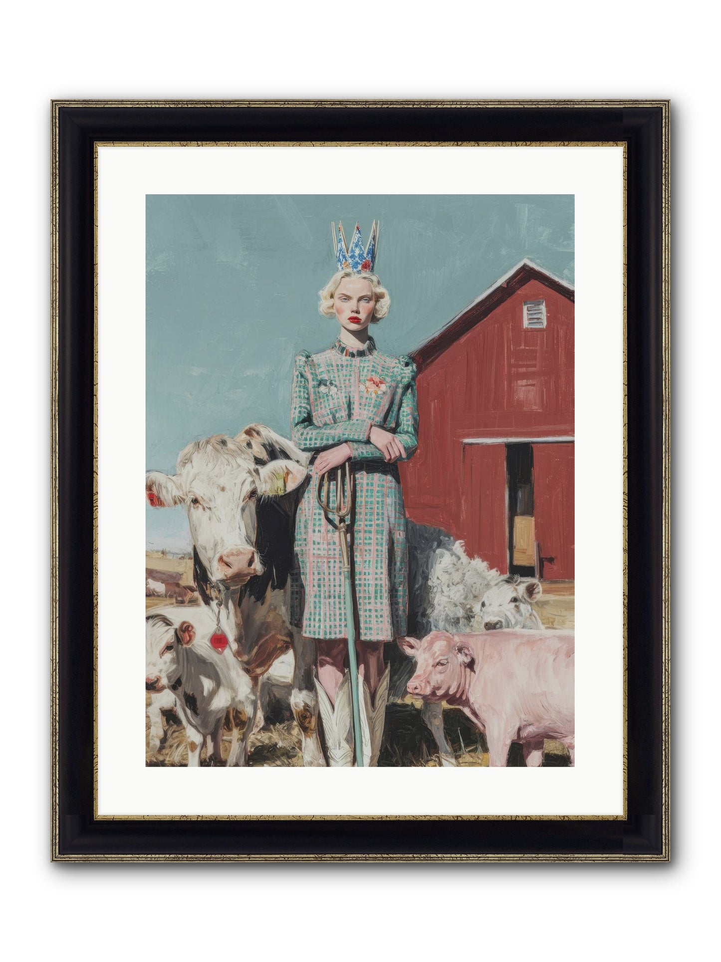 Velvet Ivy & Co. Framed Print - Black & Gold 18x24