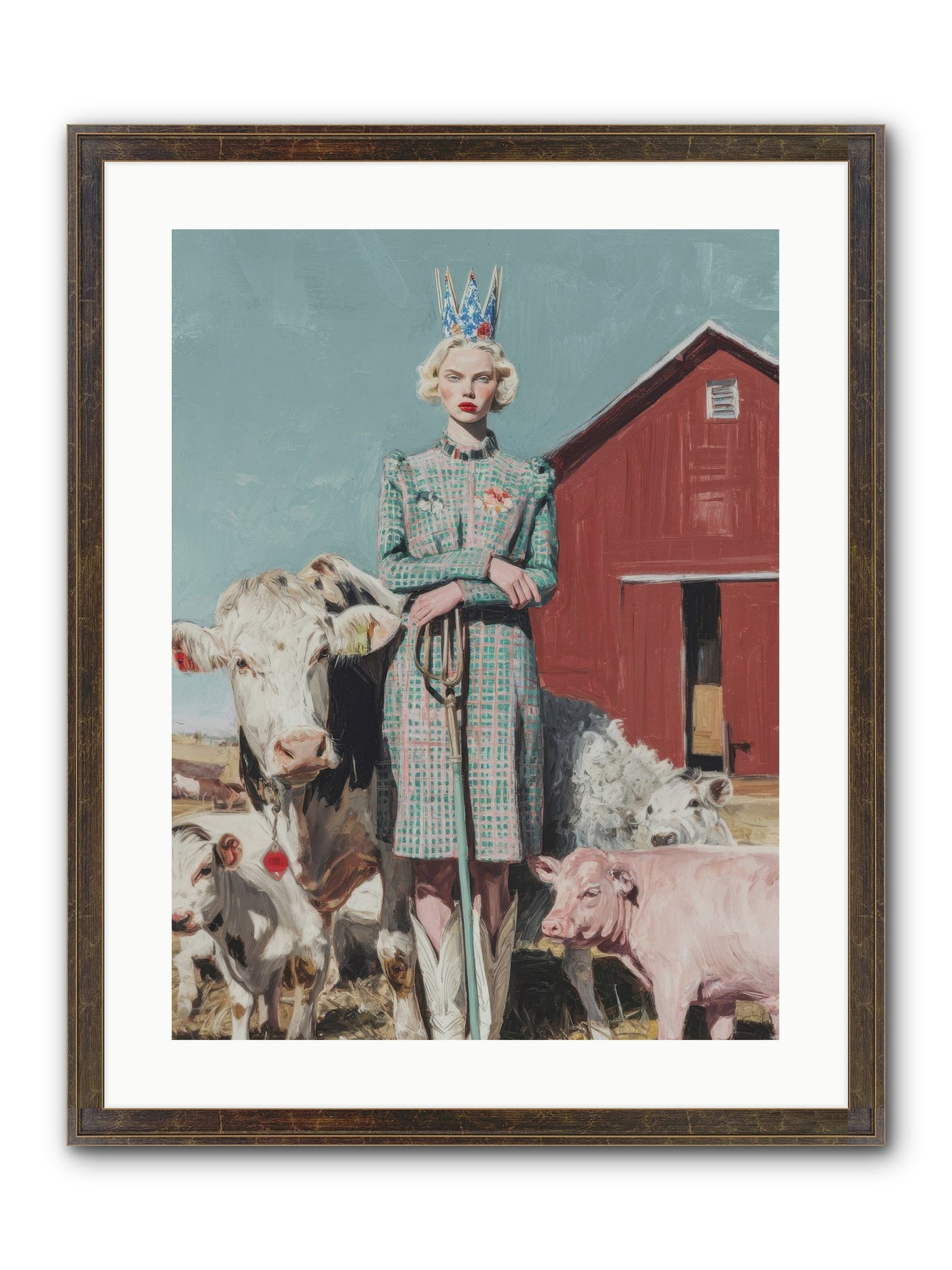 Velvet Ivy & Co. Framed Print - Slimwoods Black/Gold 18x24