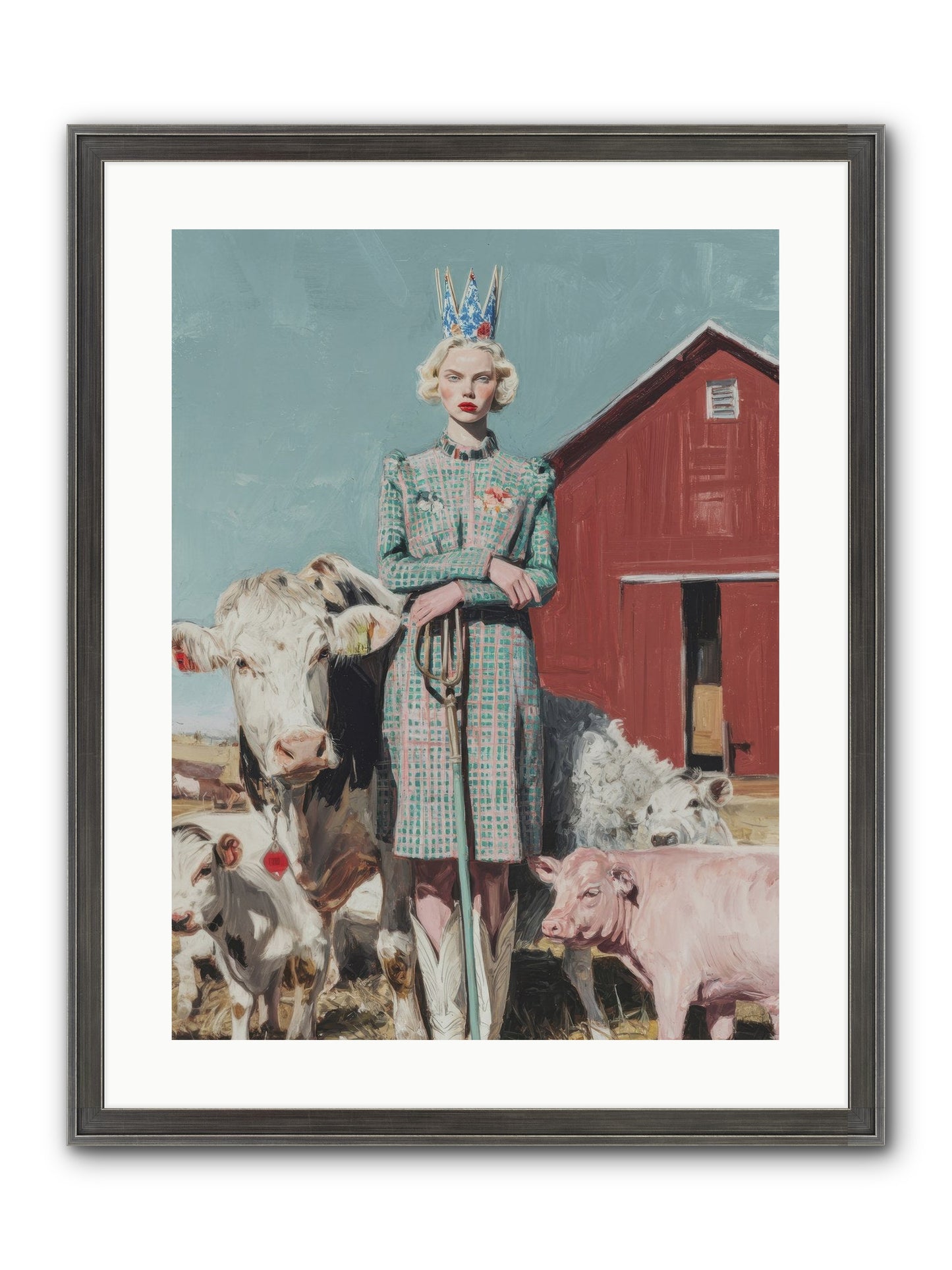 Velvet Ivy & Co. Framed Print - Slimwoods Black/Silver 18x24