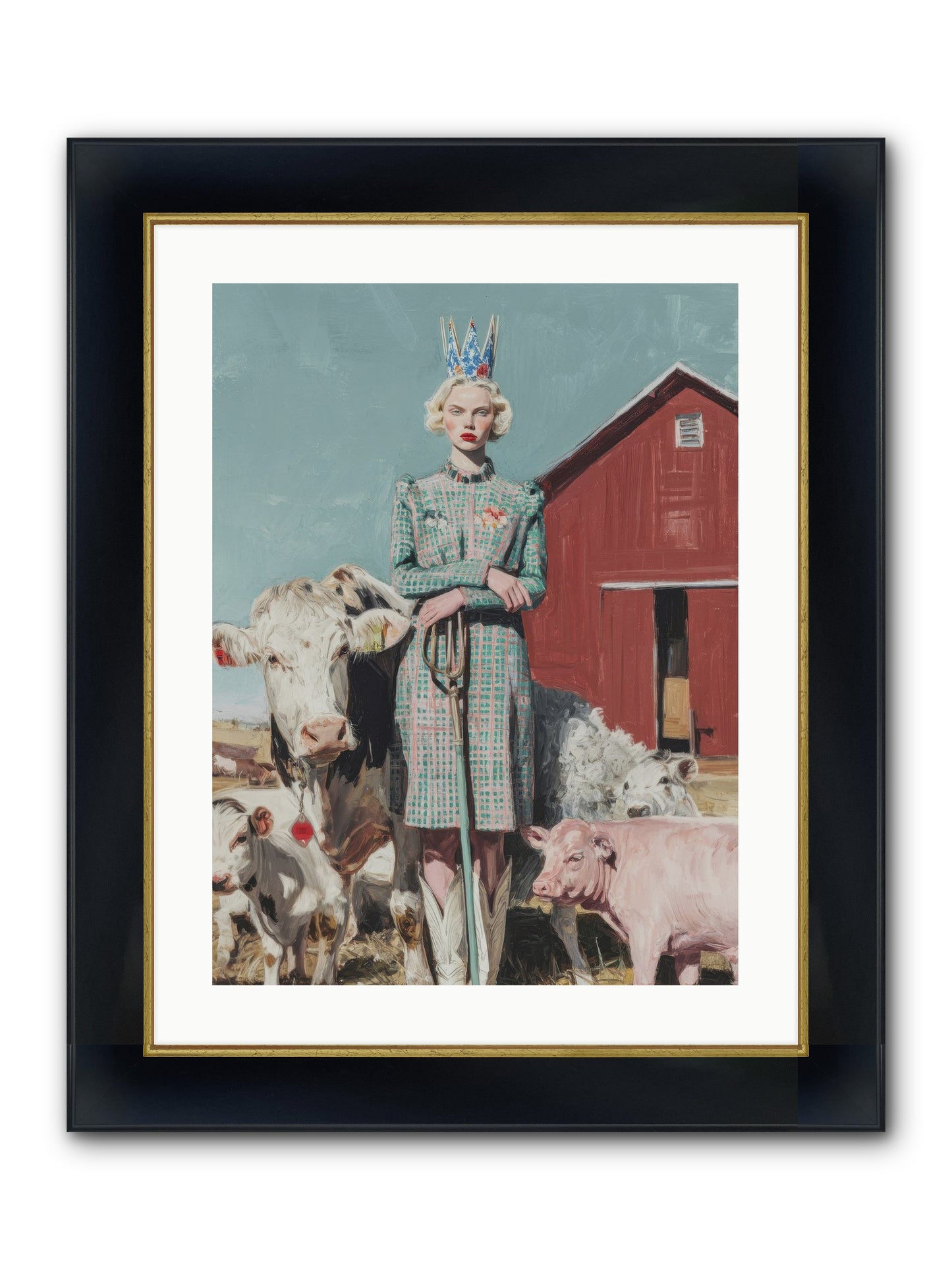 Velvet Ivy & Co. Framed Print - Wide Black w/Gold 18x24