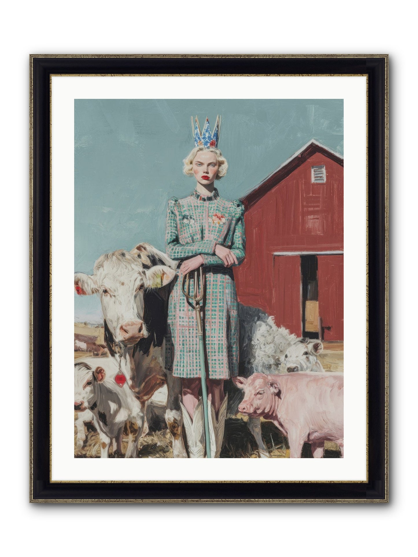 Velvet Ivy & Co. Framed Print - Black & Gold 24x32