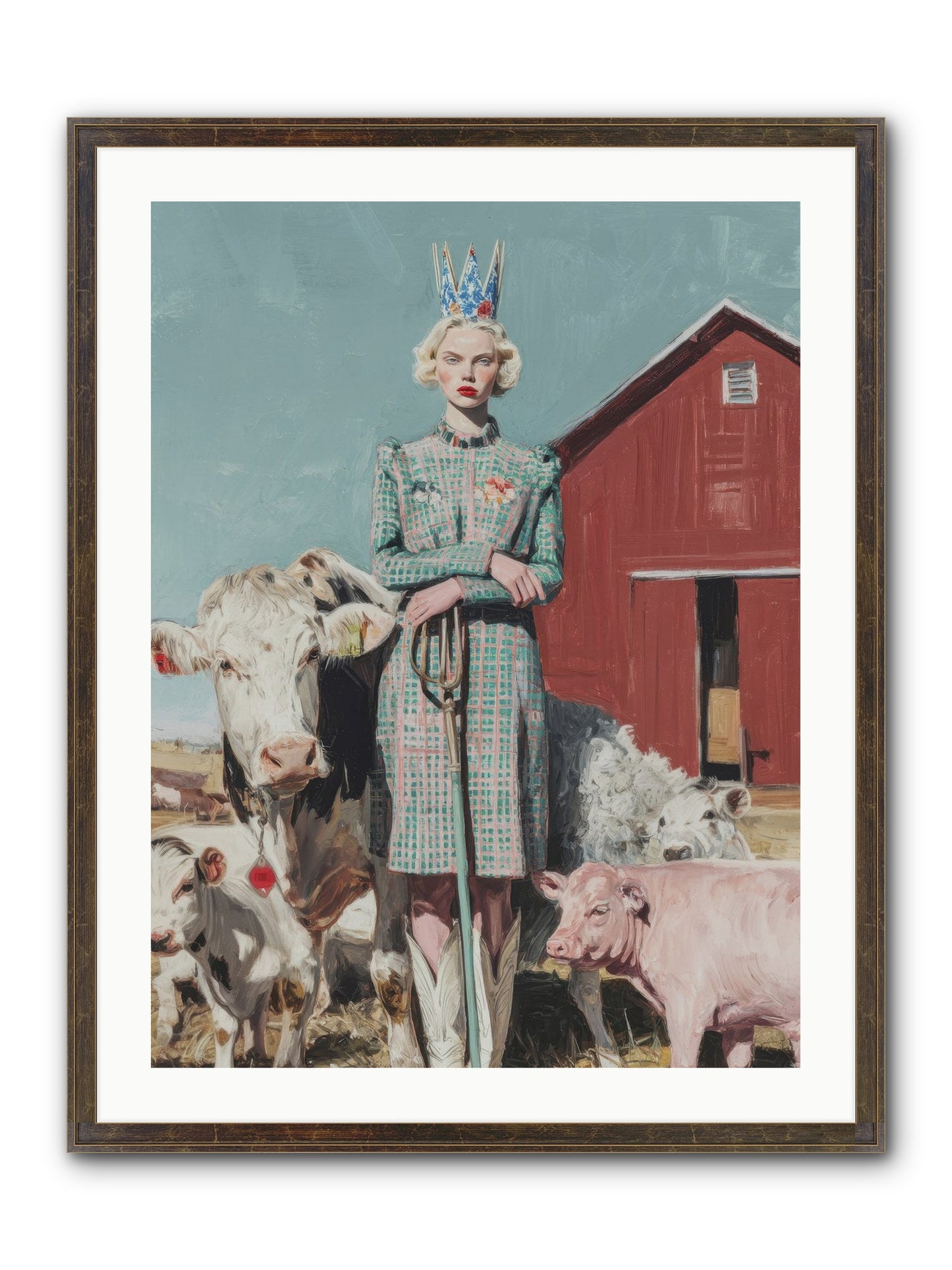 Velvet Ivy & Co. Framed Print - Slimwoods Black/Gold 24x32
